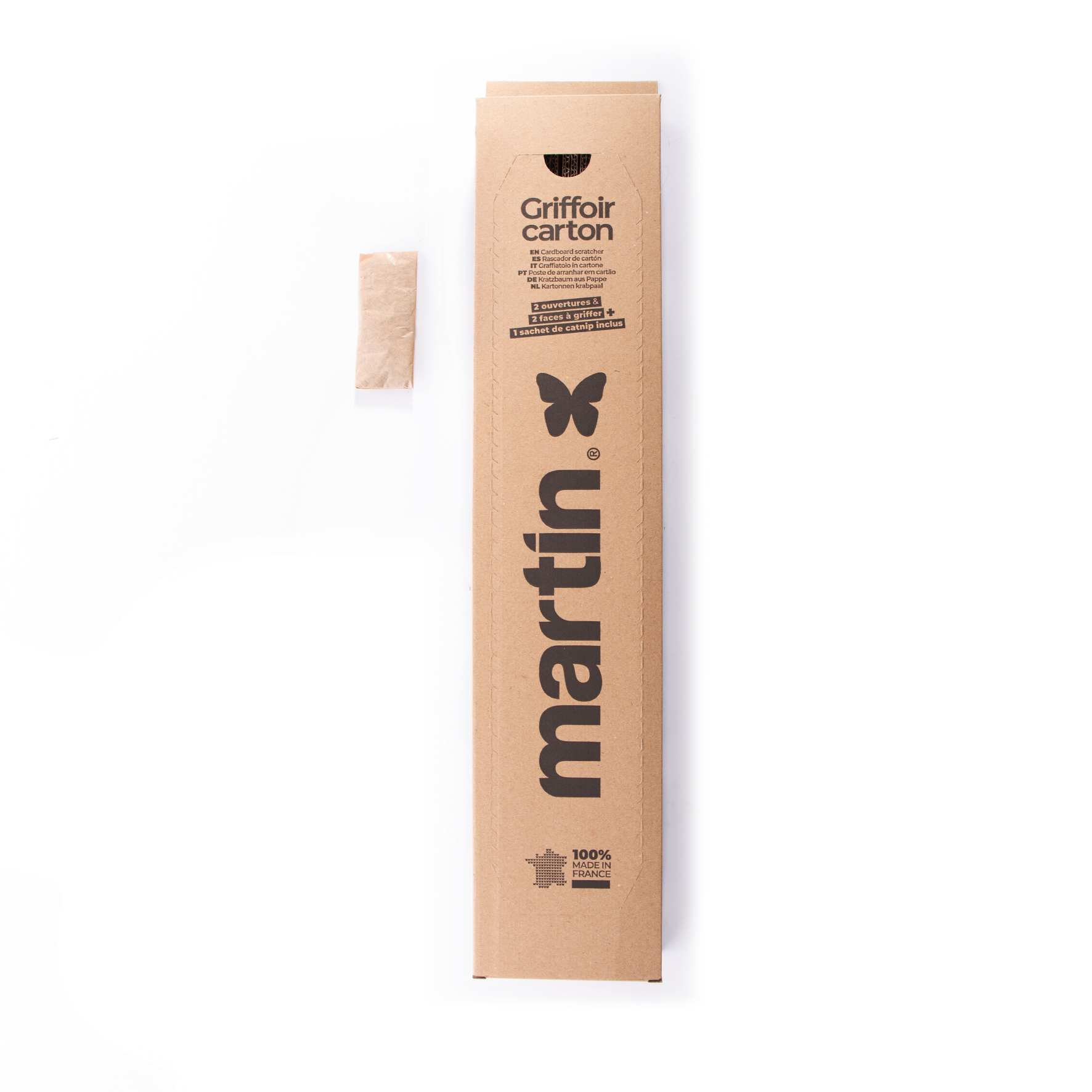 MARTIN KRABPLANK KARTON MIT CATNIP 46X12,5X4 CM