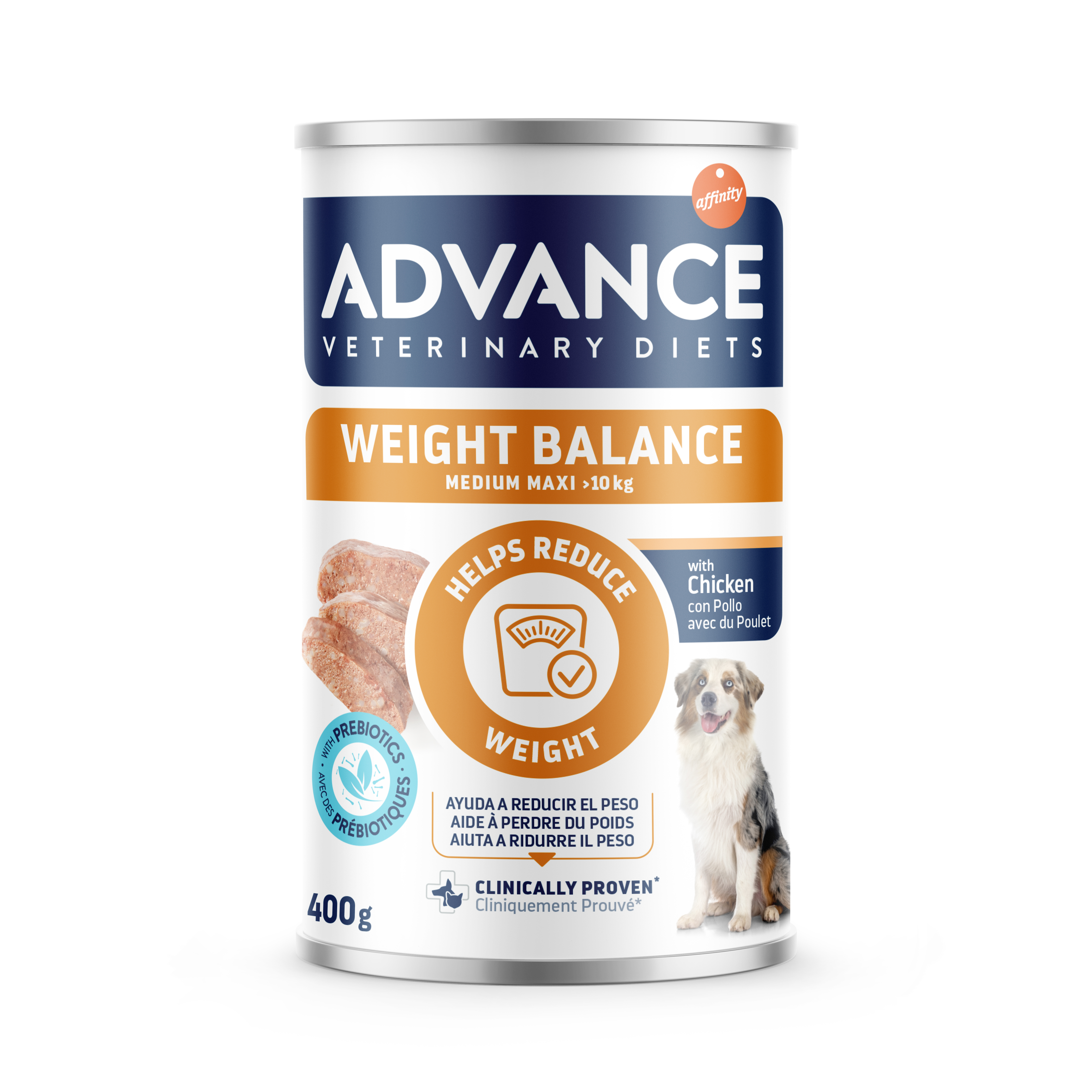 ADVANCE VETERINARY DIET DOG WEIGHT BALANCE MEDIUM/MAXI 6X400 G