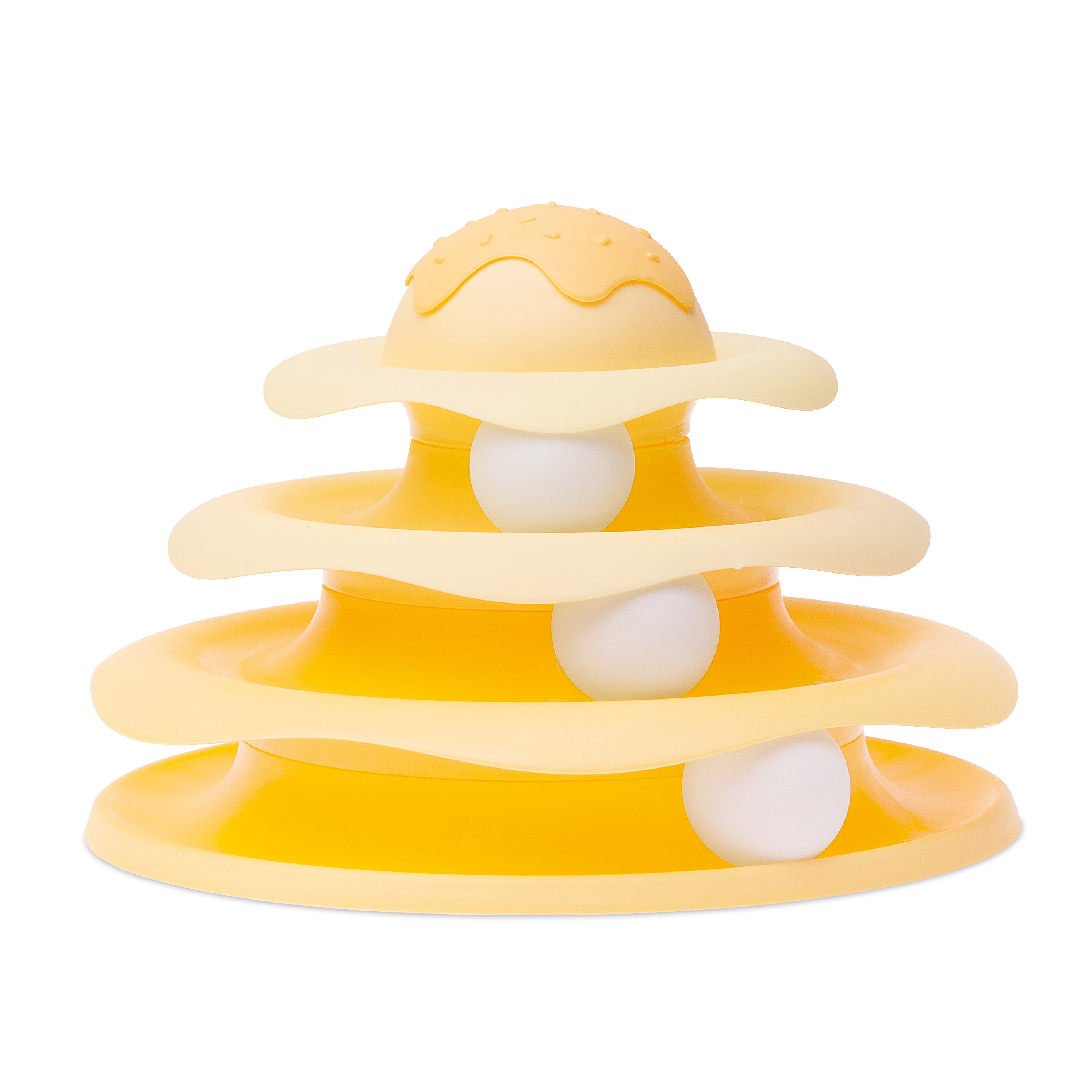 IMAC CAT TOWER 3 NIVEAUS GELB 24X24X15 CM