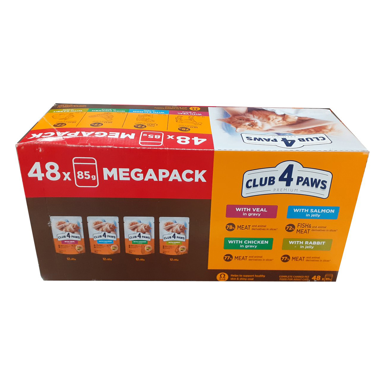CLUB 4 PAWS MEGAPACK 48X85 G