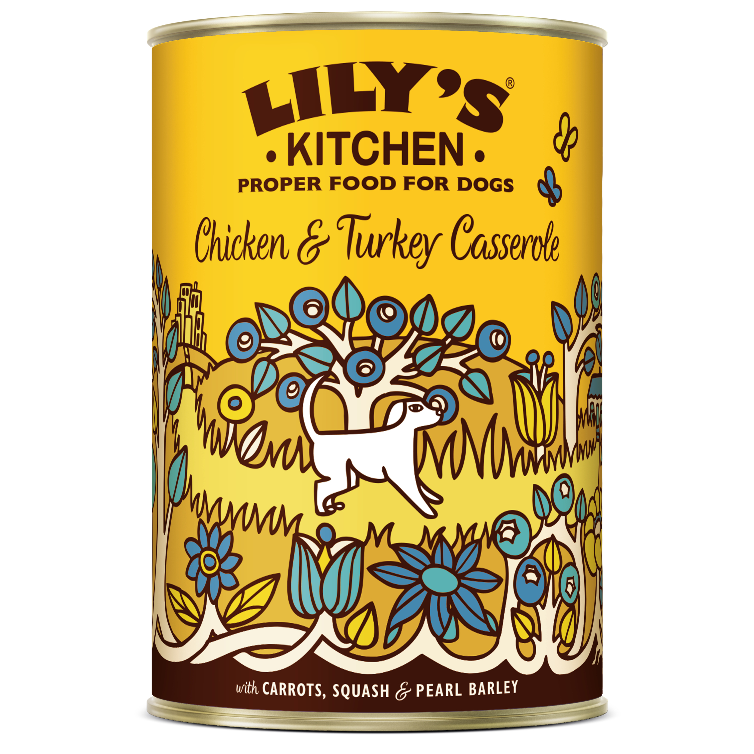 LILY'S KITCHEN DOG CHICKEN/TURKEY CASSEROLE 6X400 G