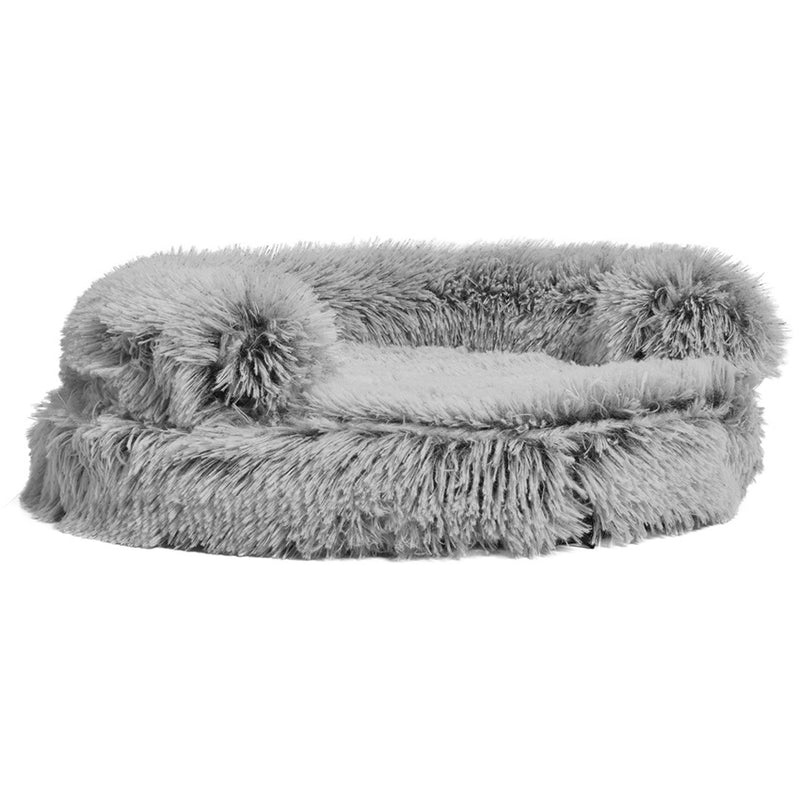 CROCI SOFA KATZENKORB BICOLOR SCHWARZ 45X45X9 CM