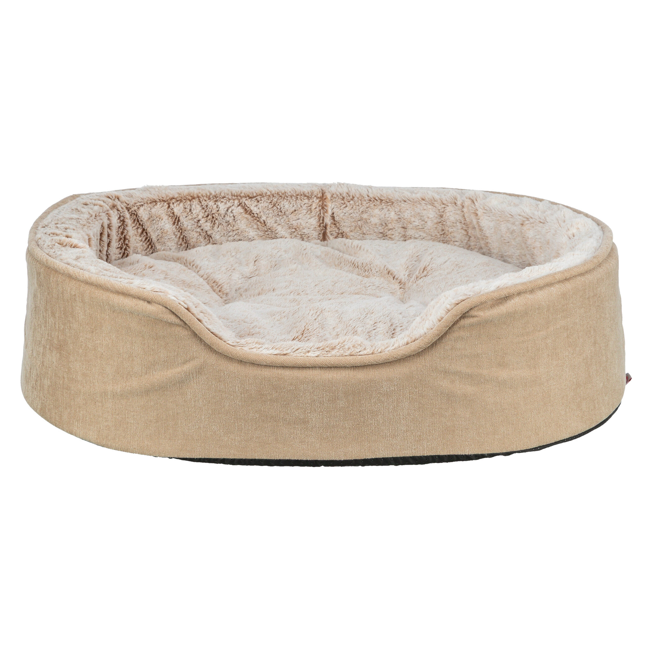 TRIXIE VITAL HUNDEKORB LINO WEICH OVAAL BEIGE/CREME 83X67 CM