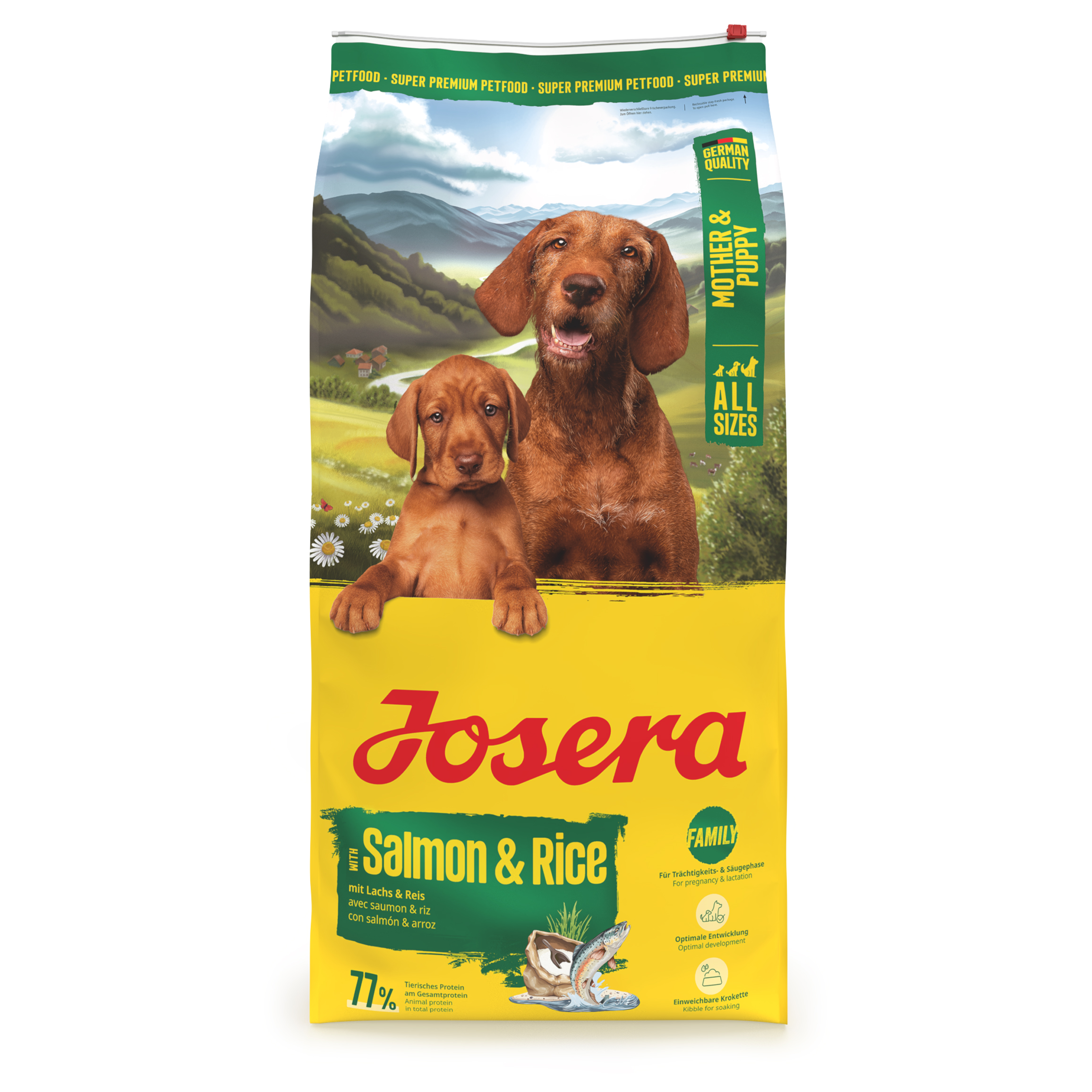JOSERA ALL SIZES MOTHER/WELPE SALMON/RICE 12,5 KG