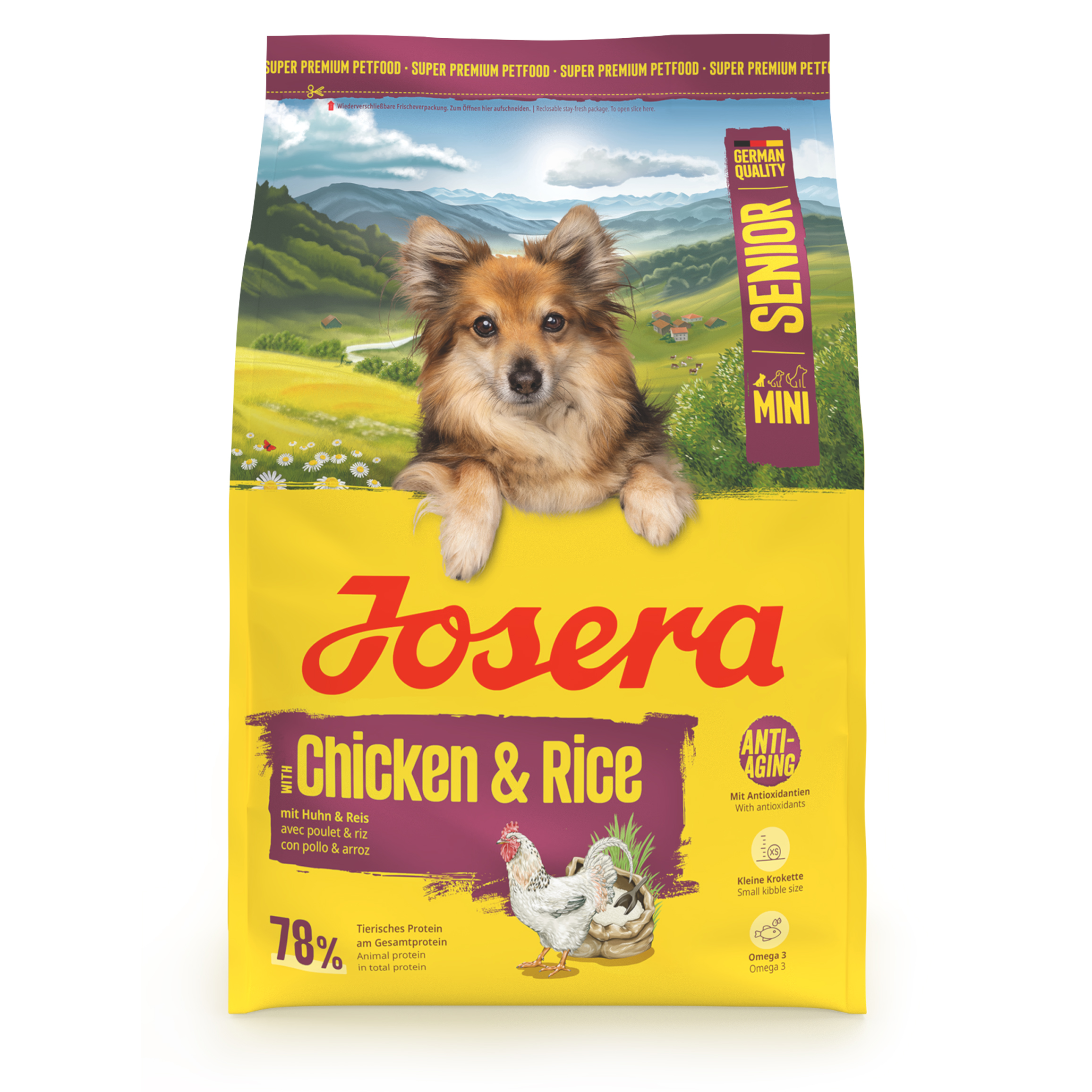 JOSERA MINI SENIOR CHICKEN/RICE 3 KG