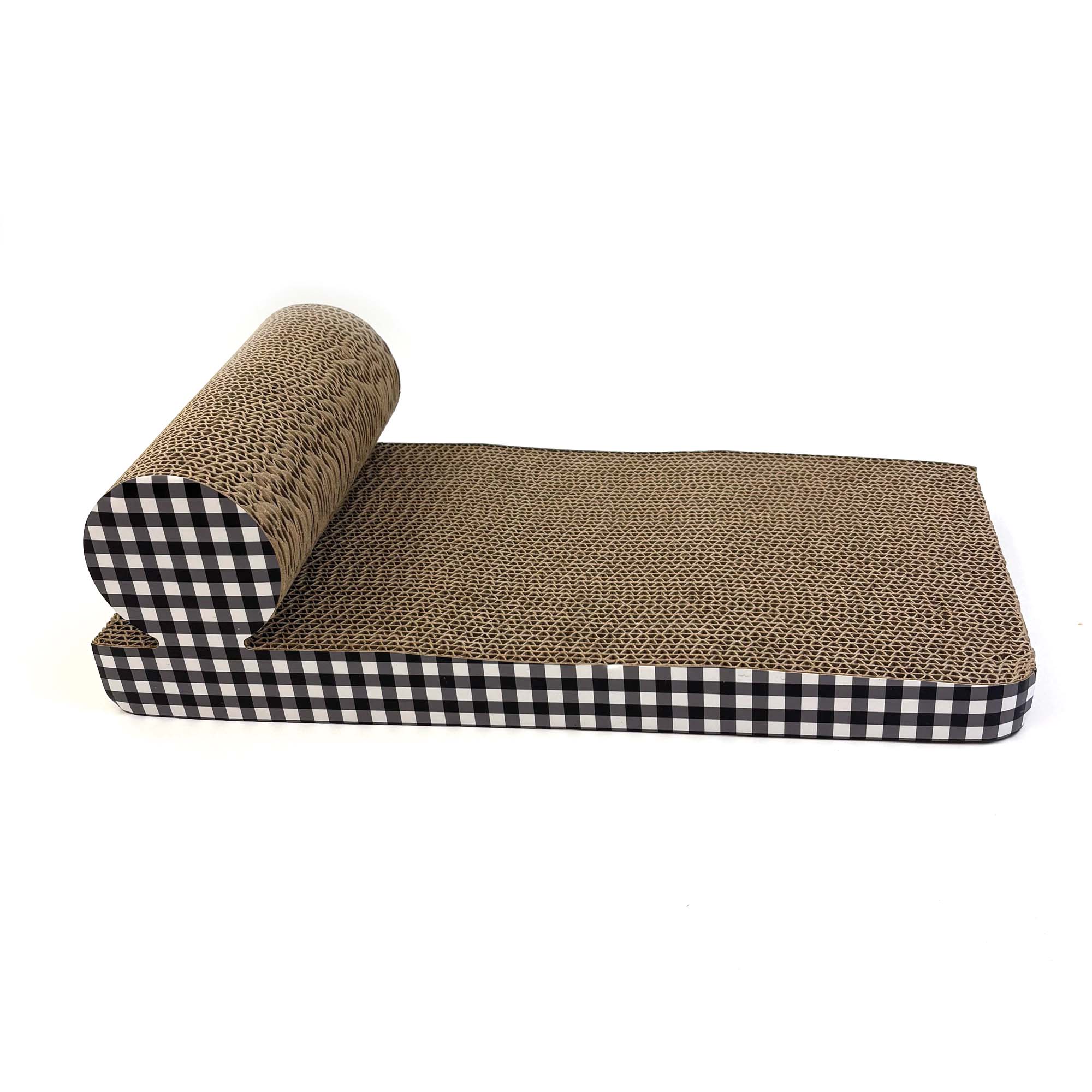 HAPPY HAUBE TABBY PATCH KRABMAT CHAISE LOUNGE KARTON 46X22X14 CM