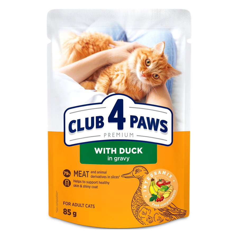 CLUB 4 PAWS PREMIUM ADULT POUCH ENTE IN SAUS 24X85 G