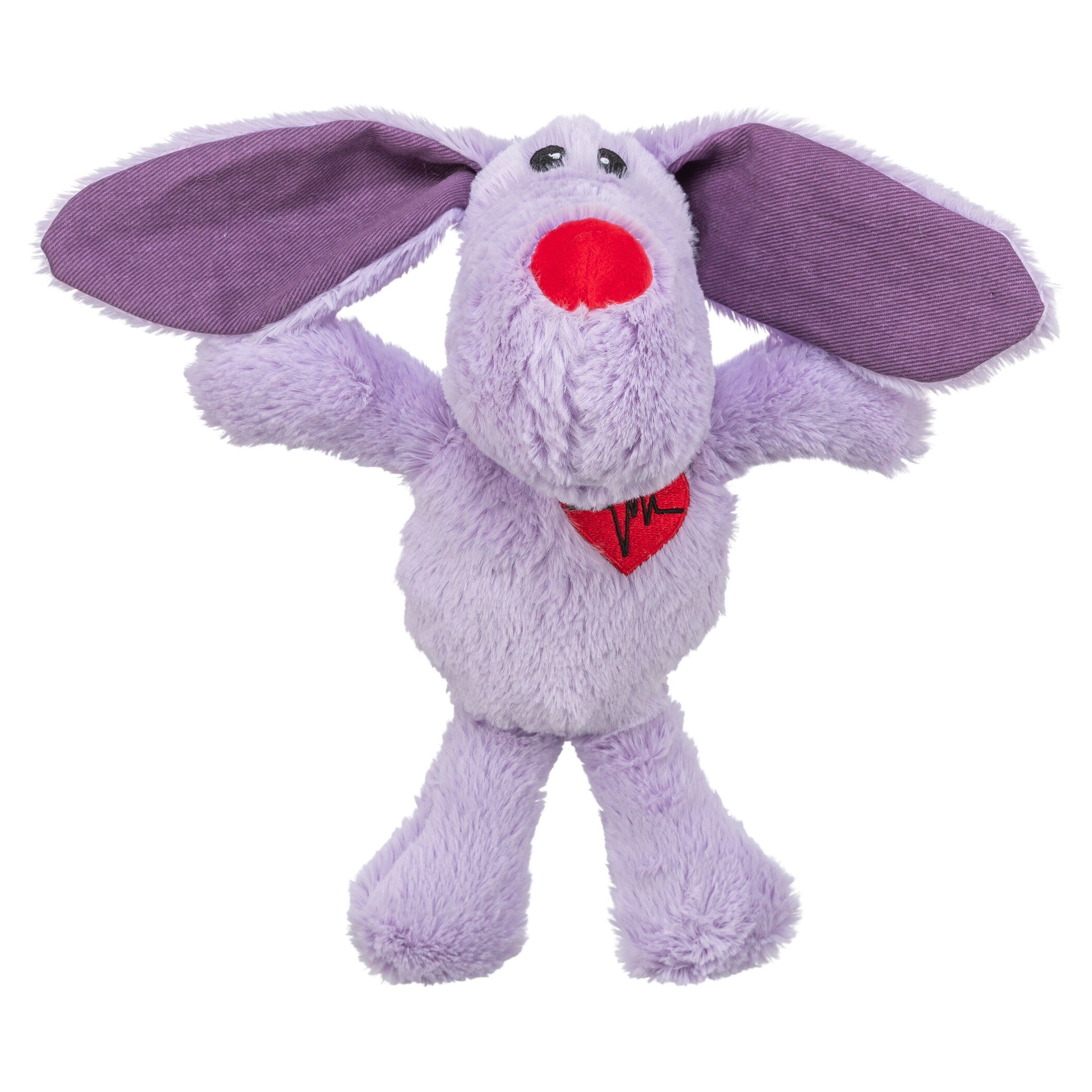 TRIXIE HUND HERZ PLUESCH VIOLETT 28 CM