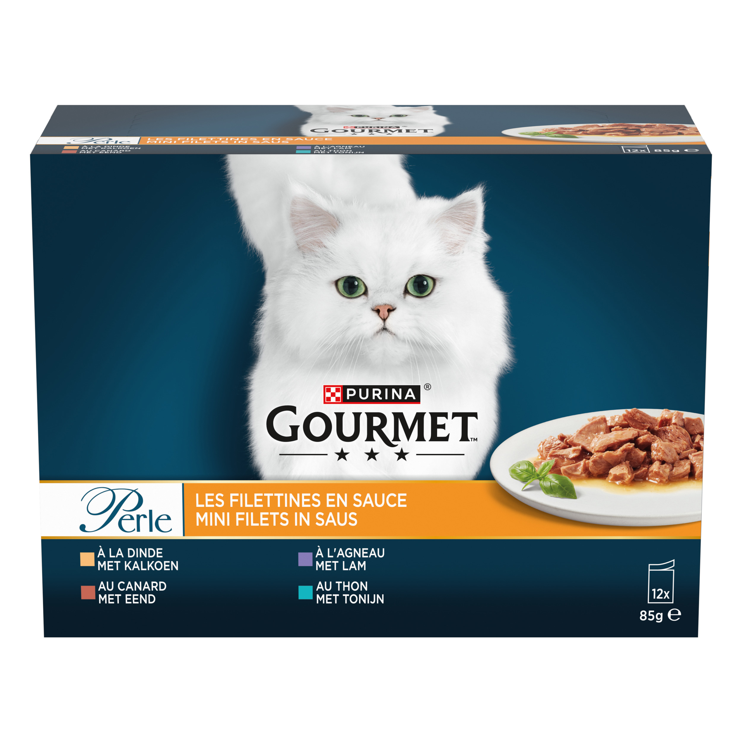 GOURMET PERLE MINI FILETS IN SAUS ENTE 12X85 G