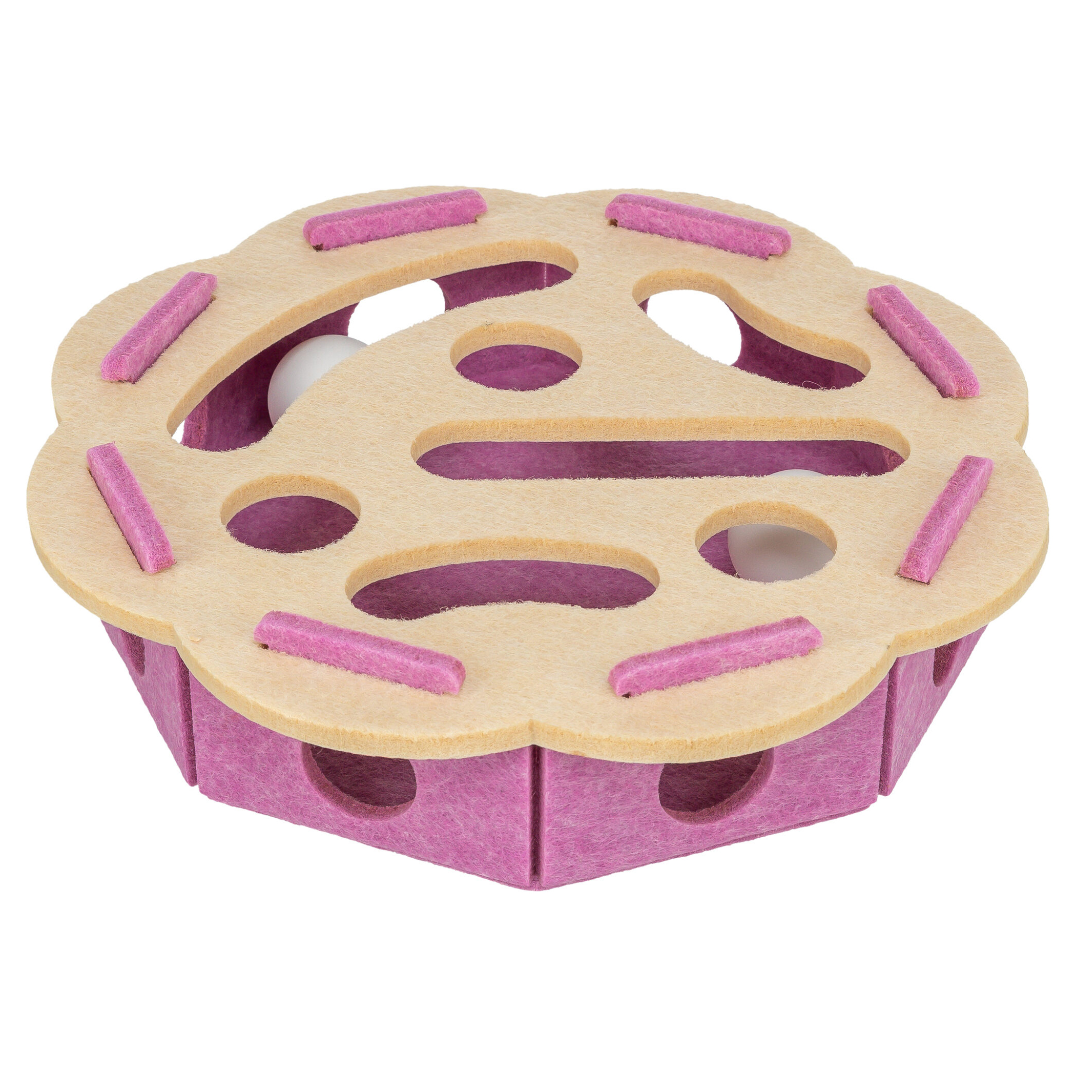 TRIXIE HOLE'N'ROLL BLUETE VILT ROSA/BEIGE 30X30X7,5 CM