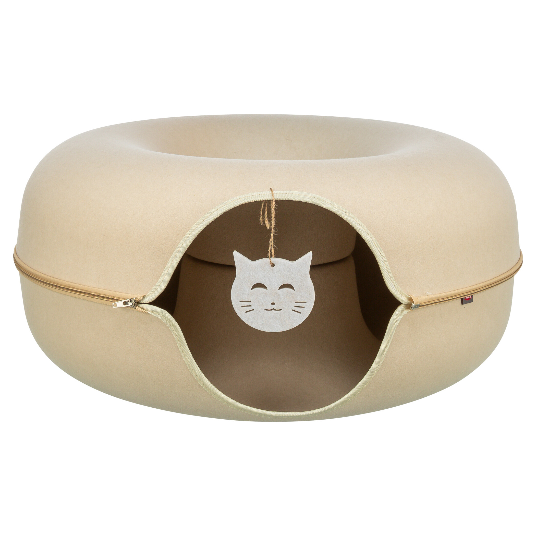 TRIXIE SPEELDONUT VILT BEIGE 60X60 CM