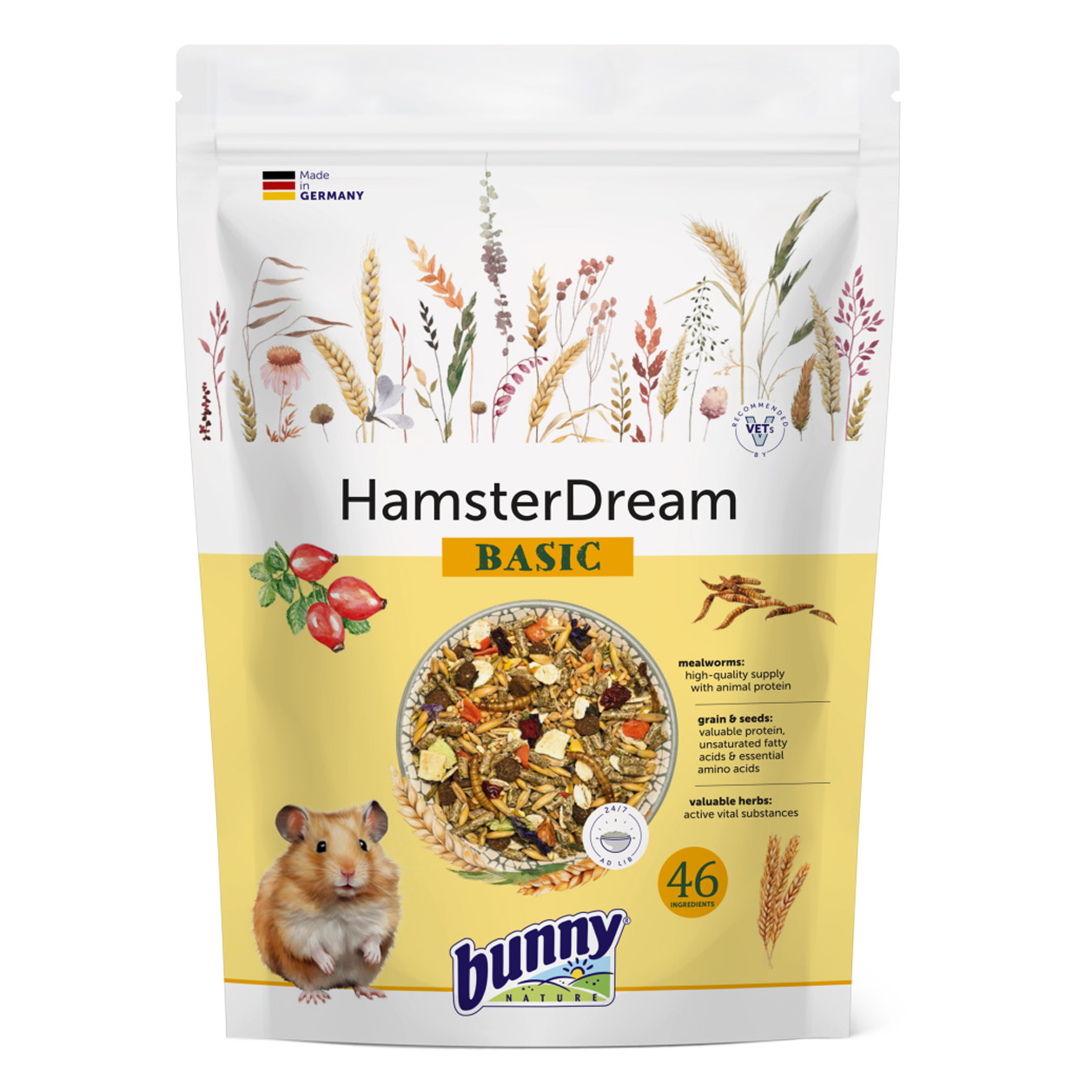 BUNNY NATURE HAMSTERDROOM BASIC 600 G