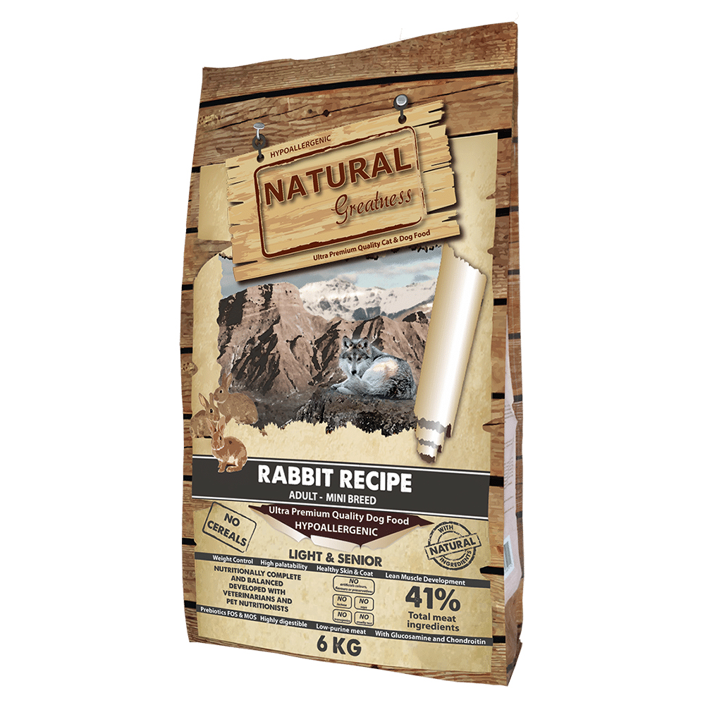 NATURAL GREATNESS RABBIT SENIOR/LIGHT MINI 6 KG