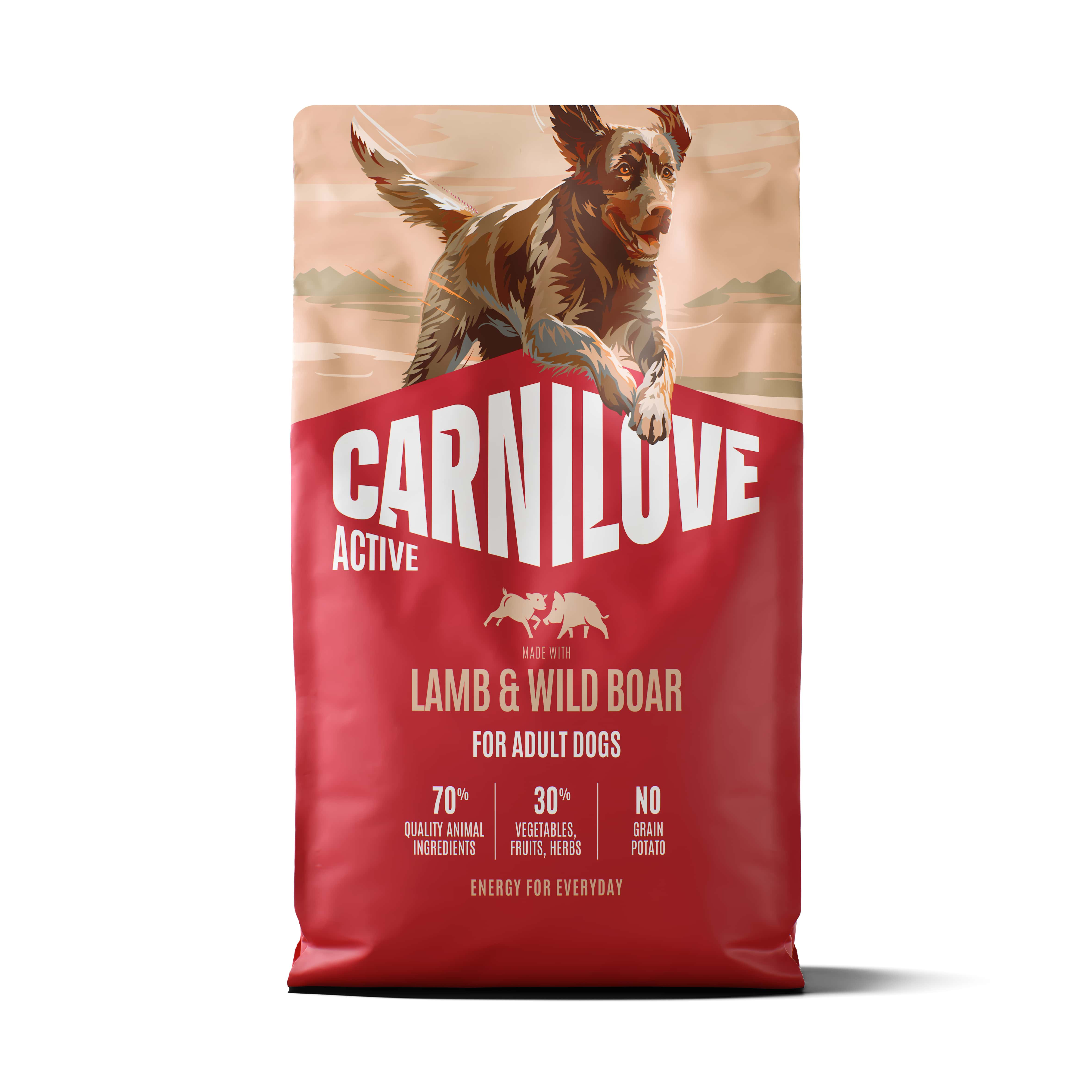 CARNILOVE AKTIV ADULT ALL BREEDS LAMB/WILD BOAR 4 KG