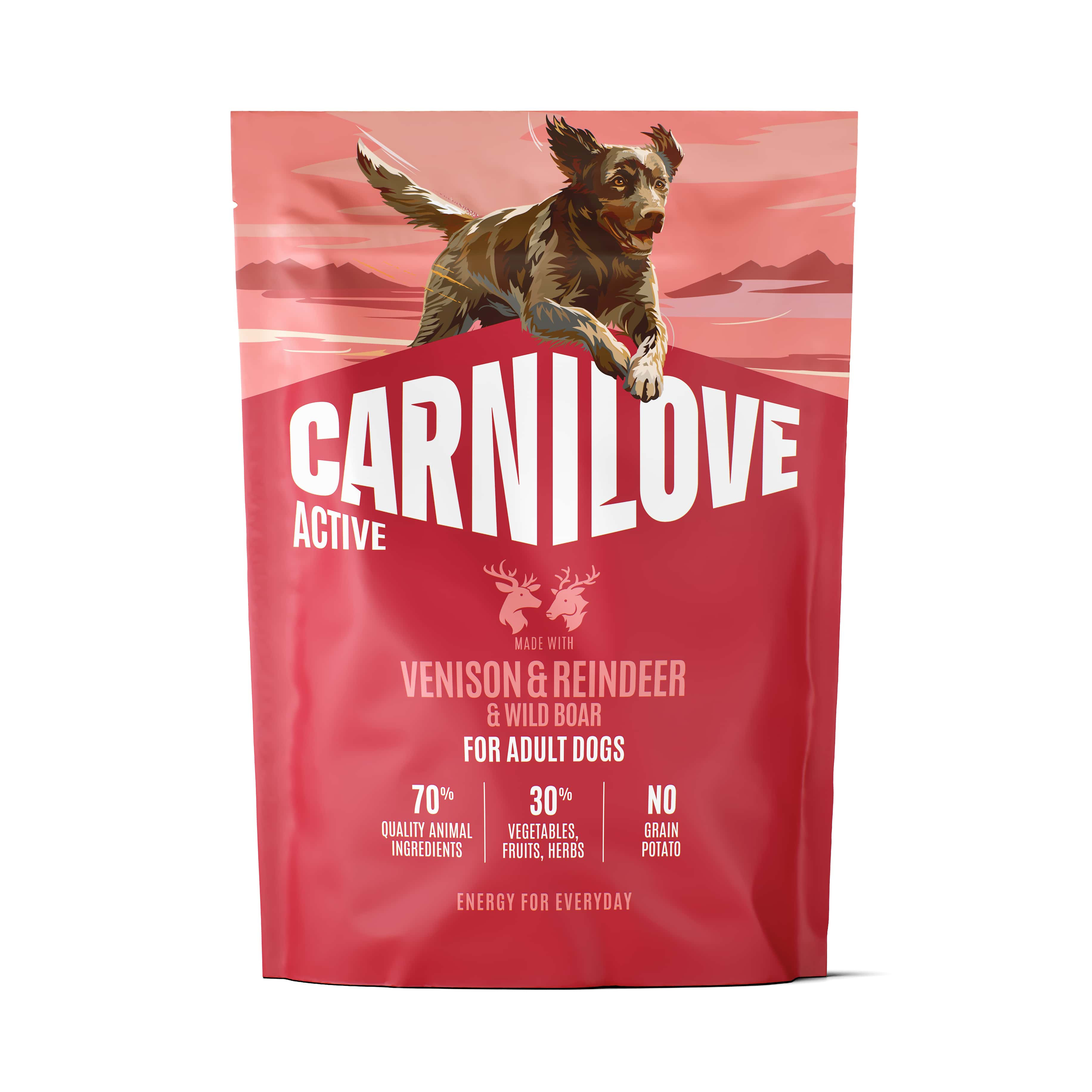 CARNILOVE AKTIV ADULT ALL BREEDS VENISON/REINDEER/WILD BOAR 1,5 KG