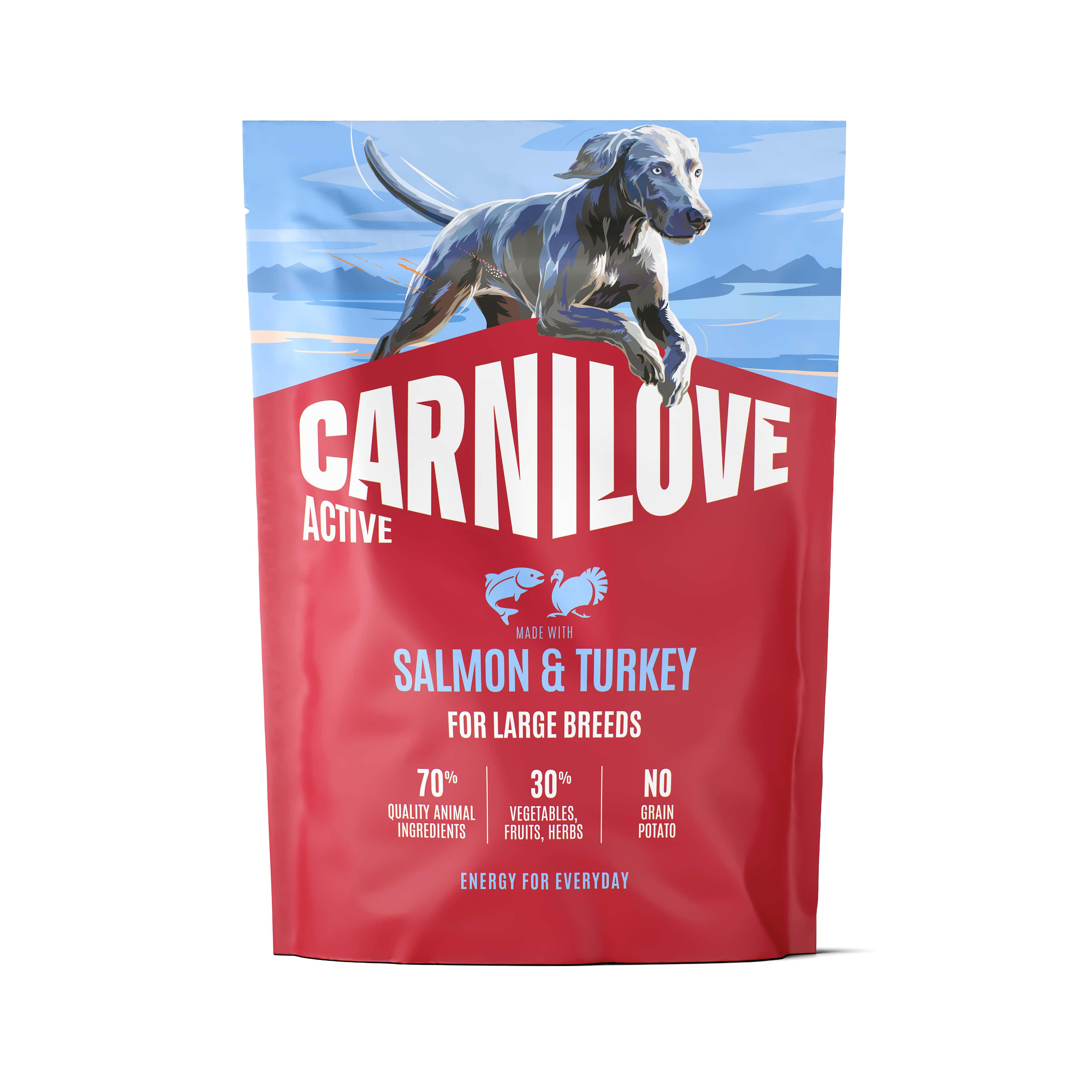 CARNILOVE AKTIV ADULT LARGE BREIT SALMON/TURKEY 1,5 KG
