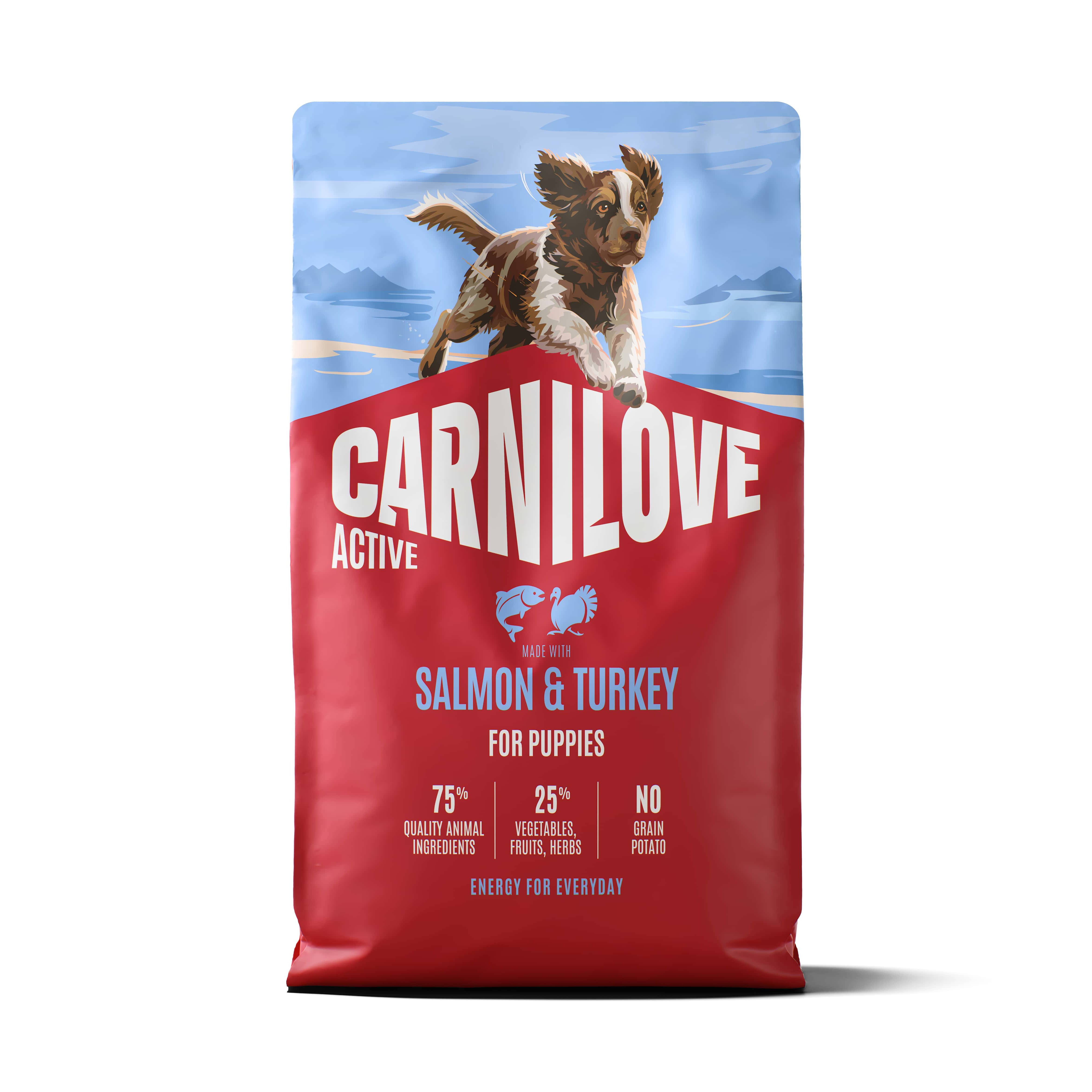 CARNILOVE AKTIV WELPE SALMON/TURKEY 4 KG