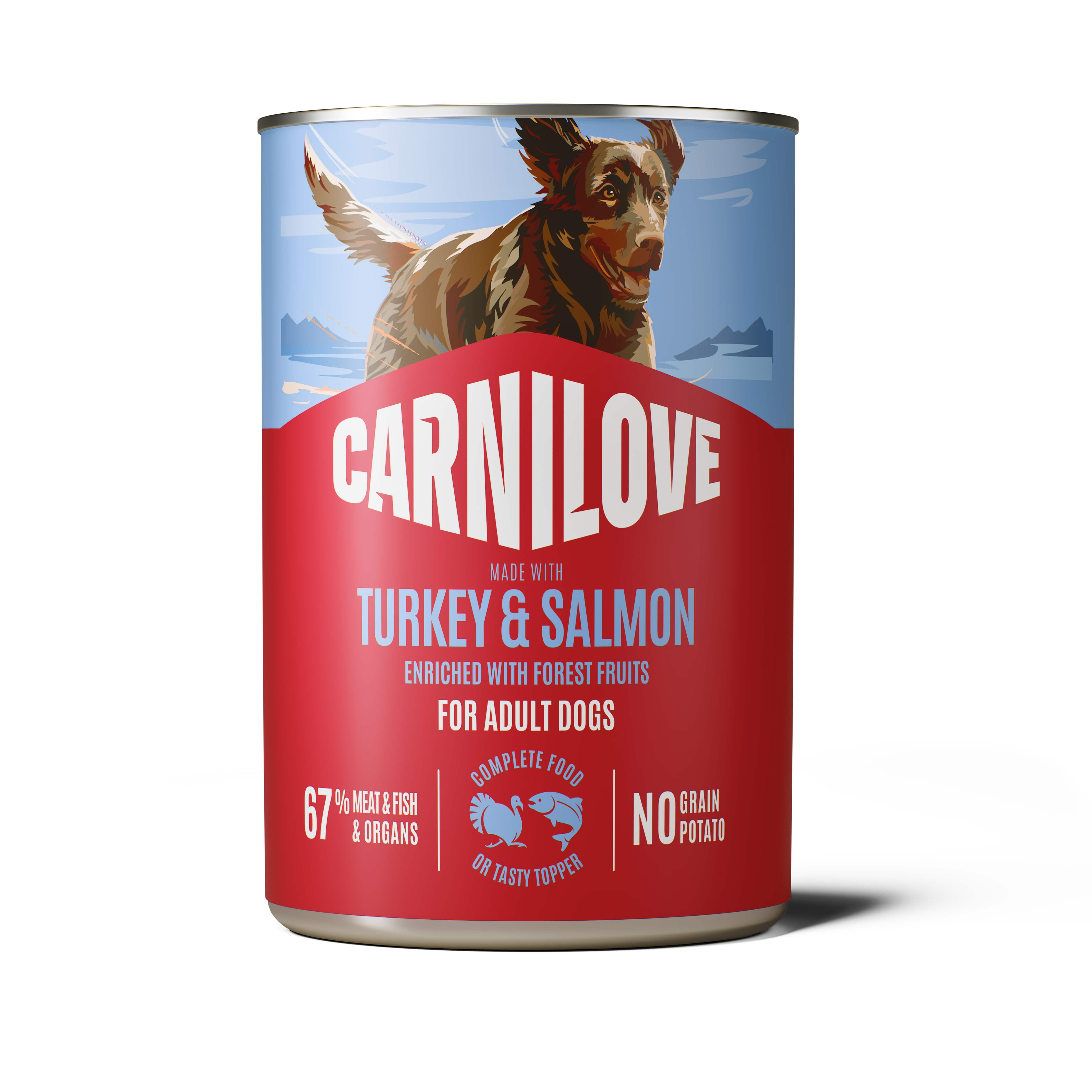 CARNILOVE CAN SALMON/TURKEY 6X400 G