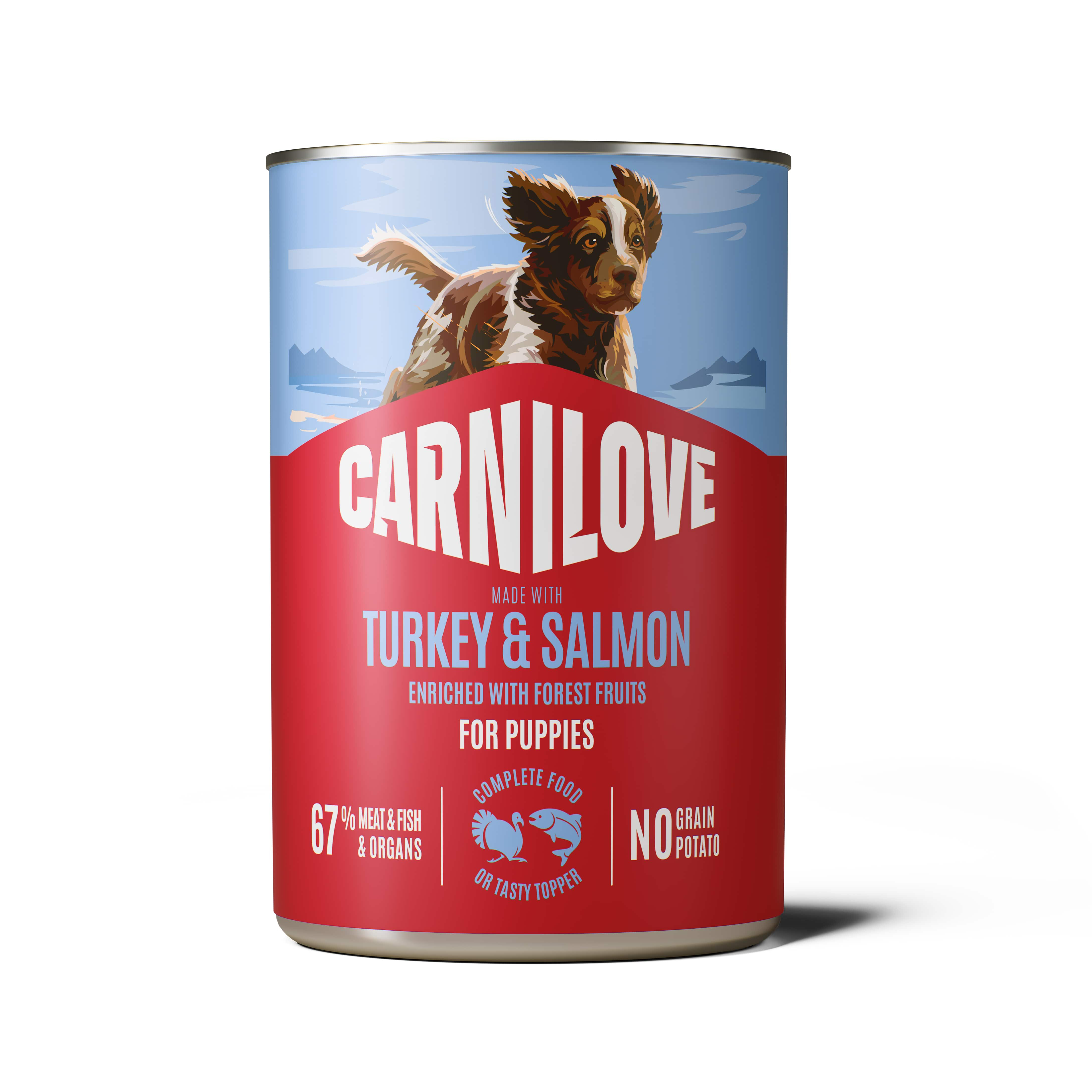 CARNILOVE CAN WELPE SALMON/TURKEY 6X400 G