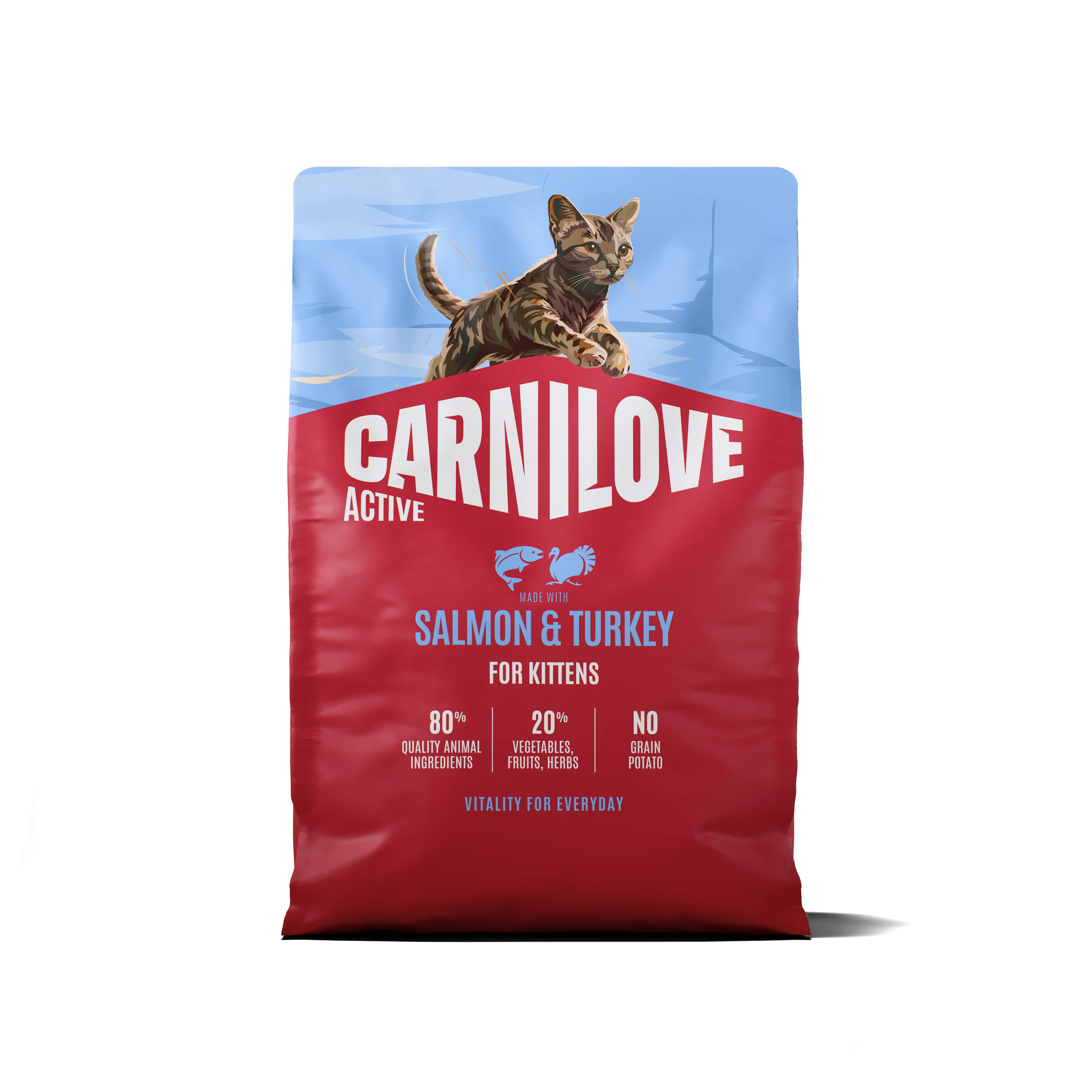 CARNILOVE AKTIV KITTEN SALMON/TURKEY 2 KG