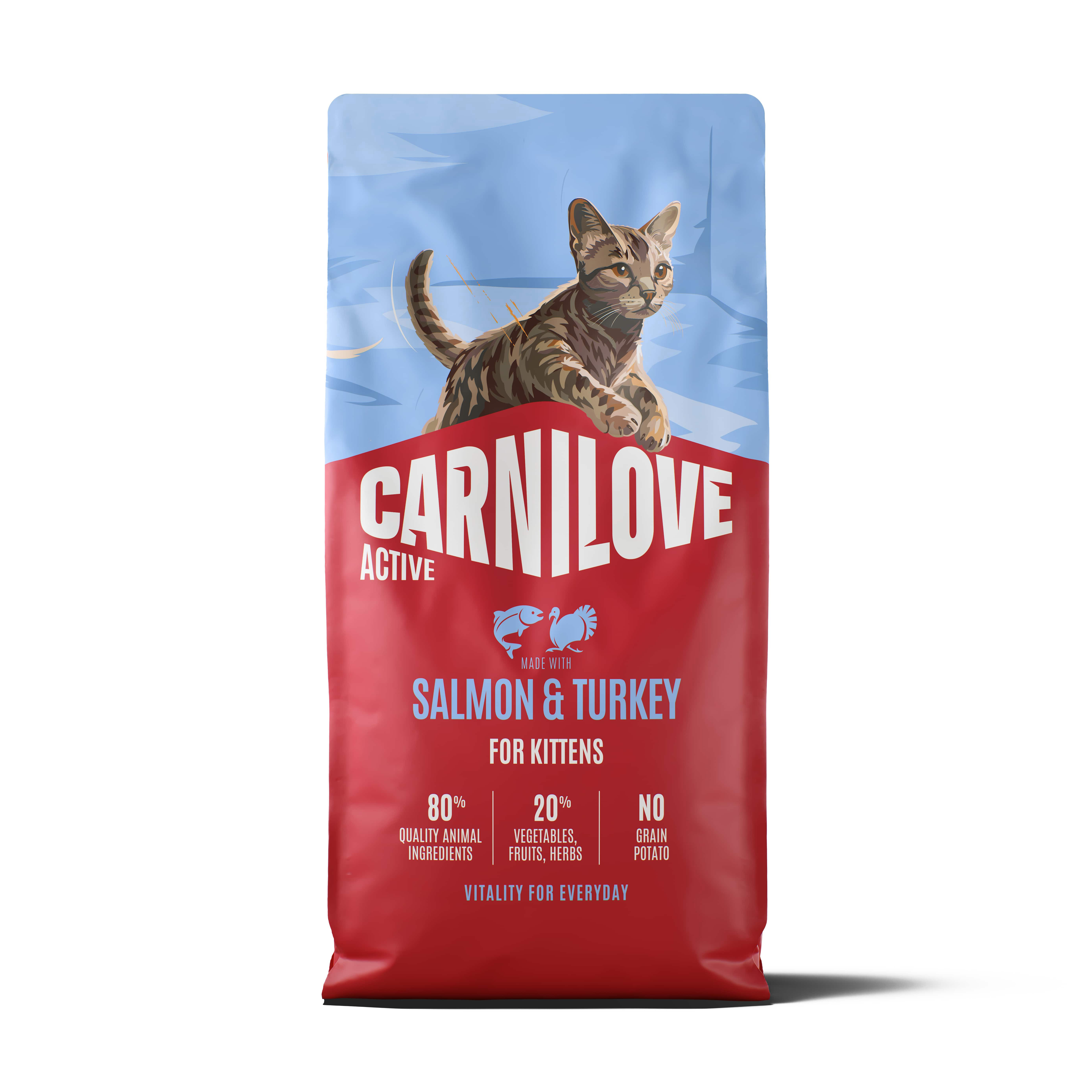 CARNILOVE AKTIV KITTEN SALMON/TURKEY 6 KG