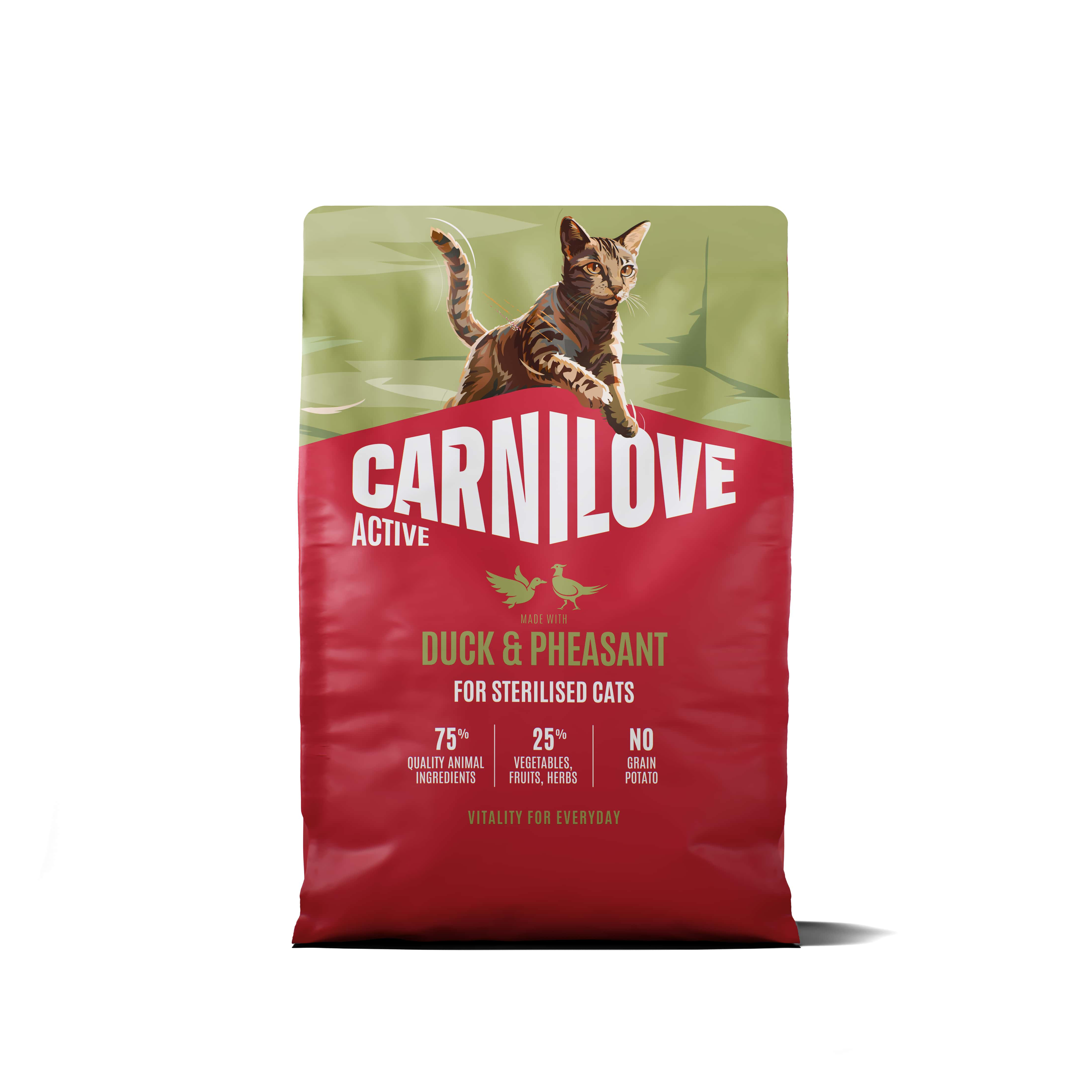 CARNILOVE AKTIV ADULT STERILISED ALL BREEDS DUCK/PHEASANT 2 KG