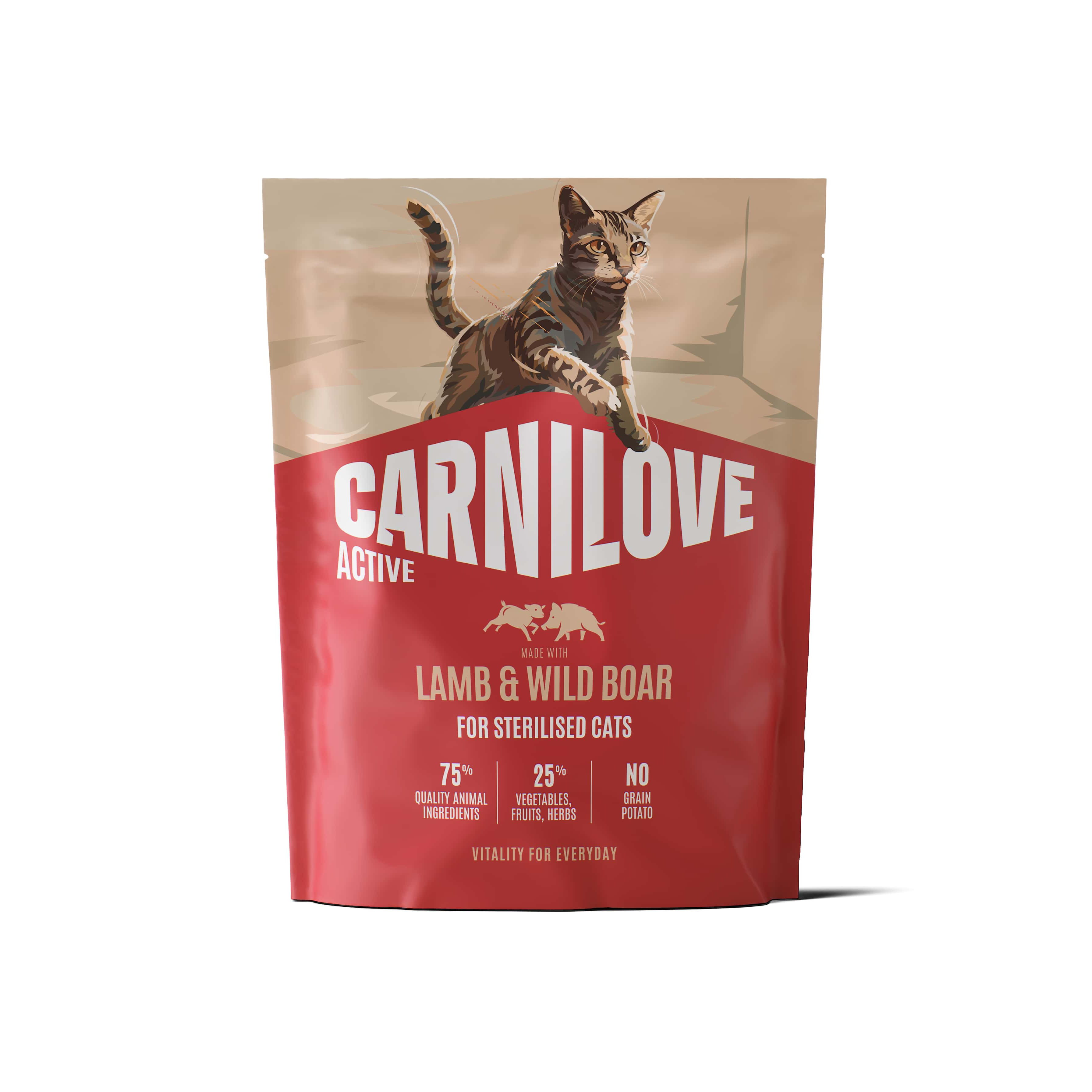 CARNILOVE AKTIV ADULT STERILISED ALL BREEDS LAMB/WILD BOAR 400 G