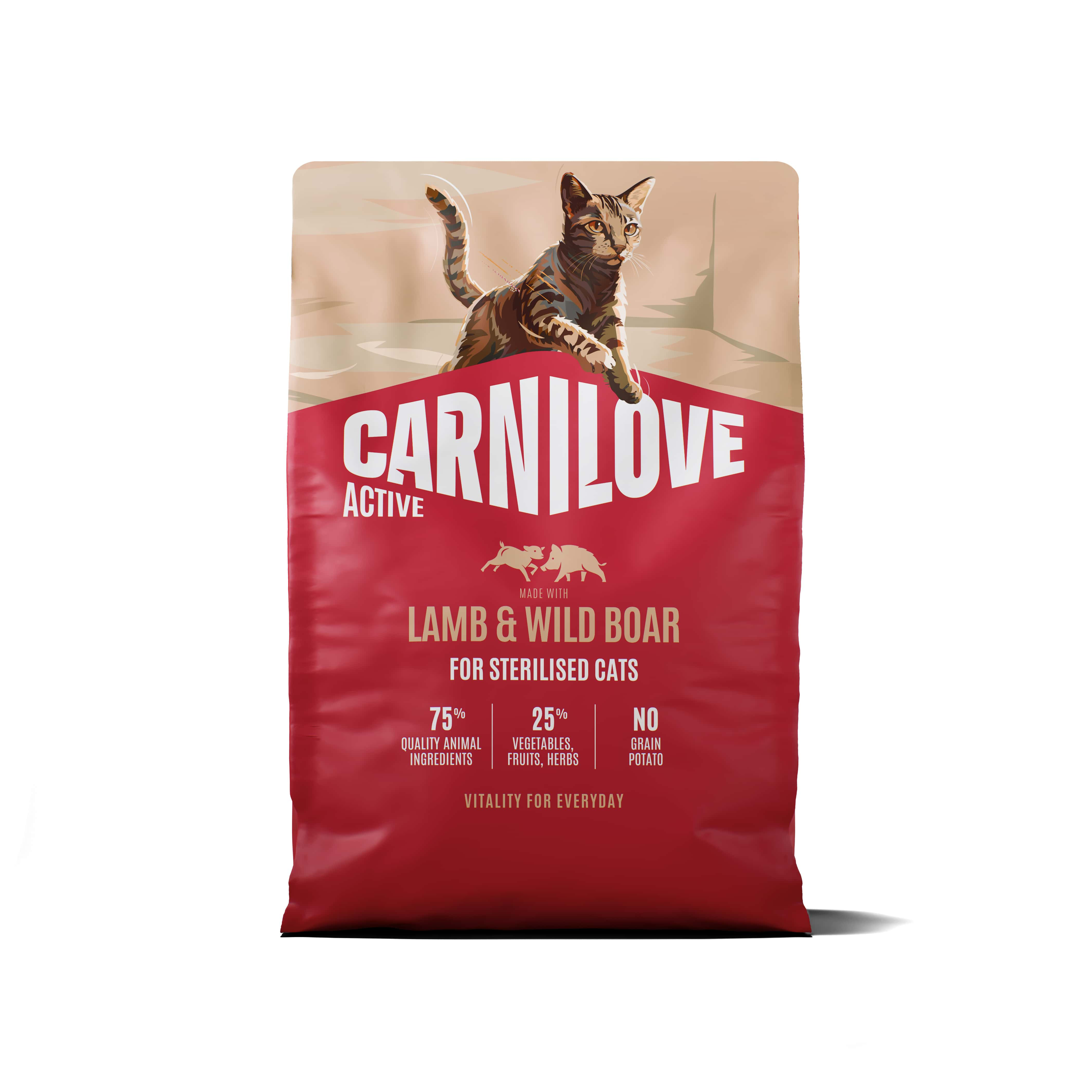 CARNILOVE AKTIV ADULT STERILISED ALL BREEDS LAMB/WILD BOAR 2 KG