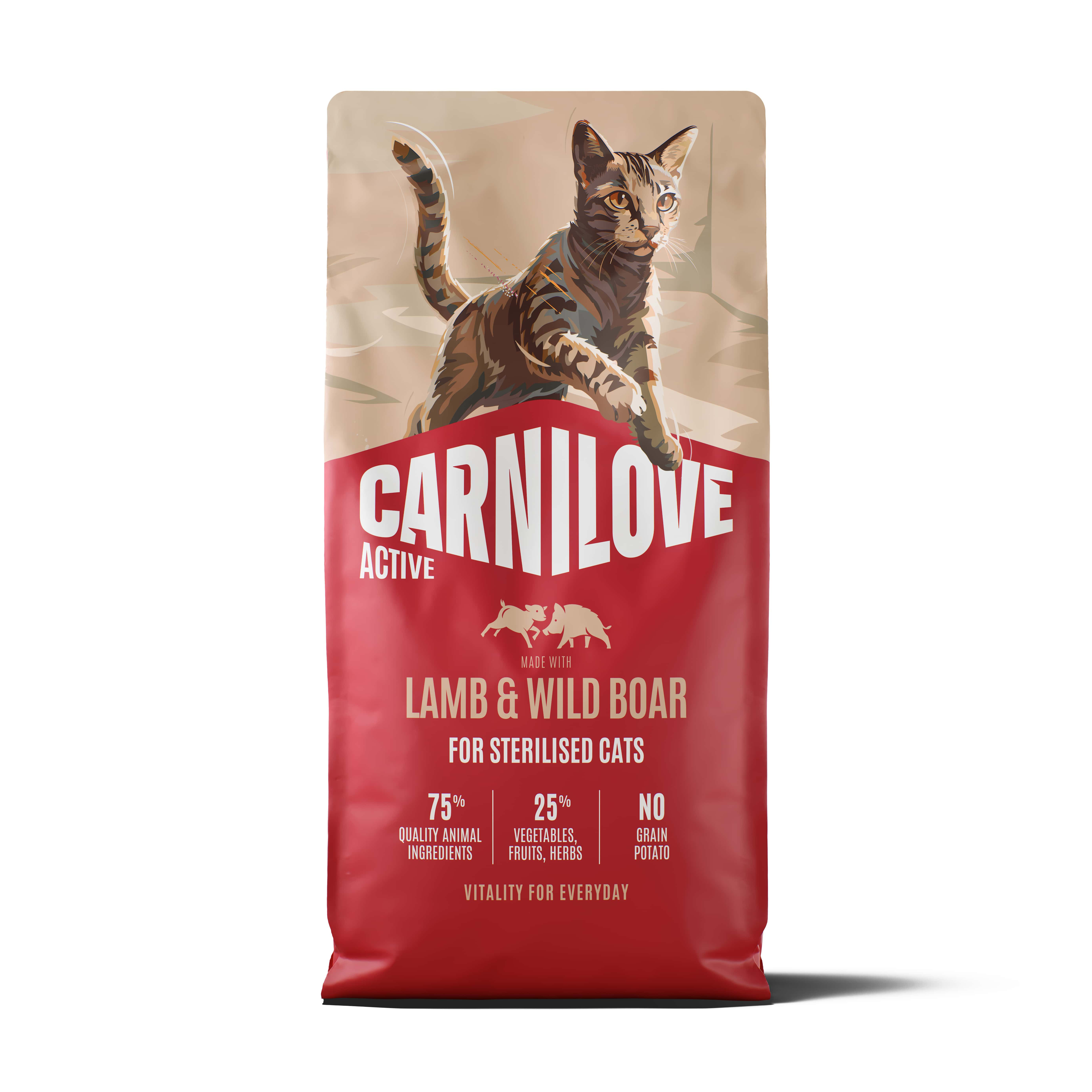 CARNILOVE AKTIV ADULT STERILISED ALL BREEDS LAMB/WILD BOAR 6 KG