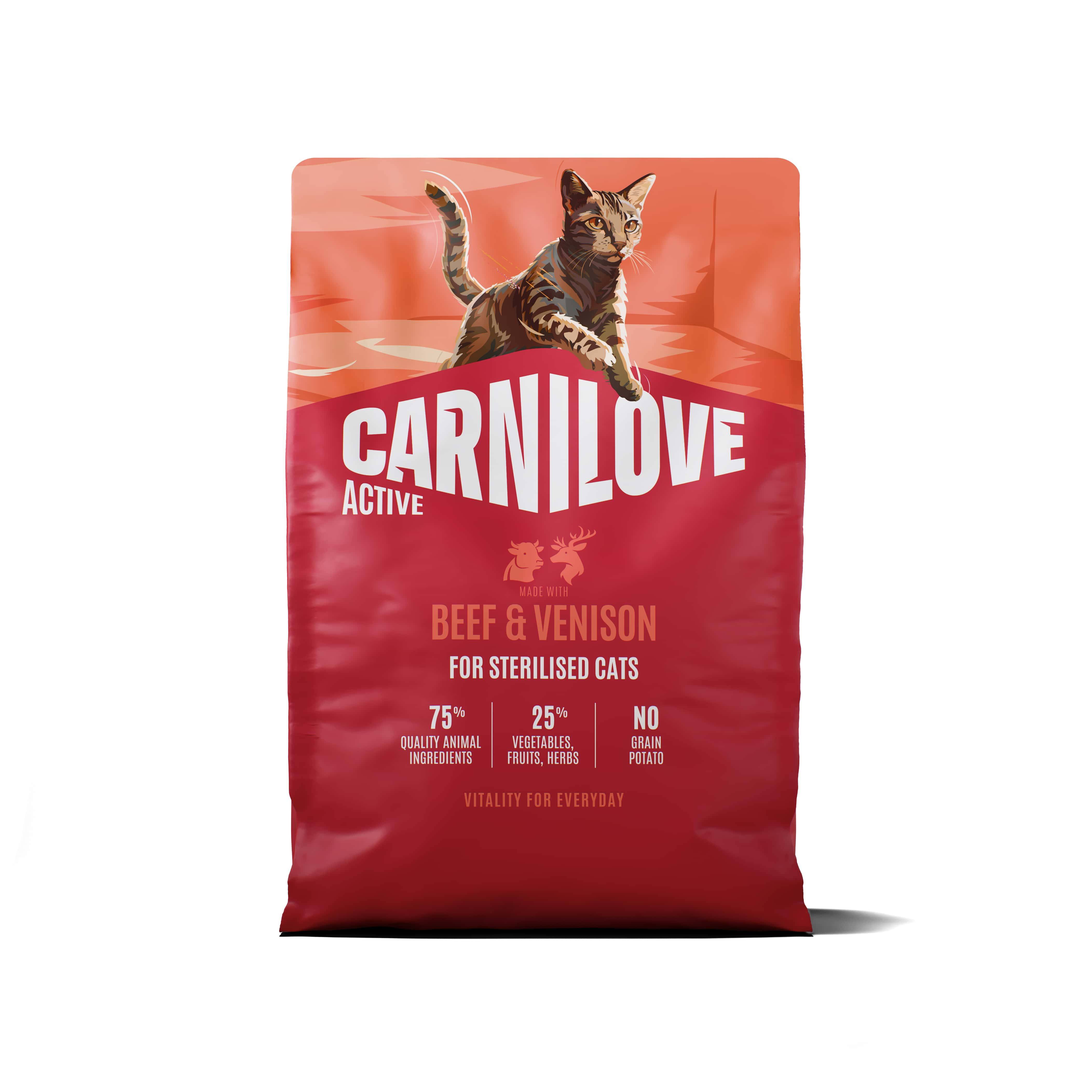 CARNILOVE AKTIV ADULT STERILISED ALL BREEDS BEEF/VENISON 2 KG