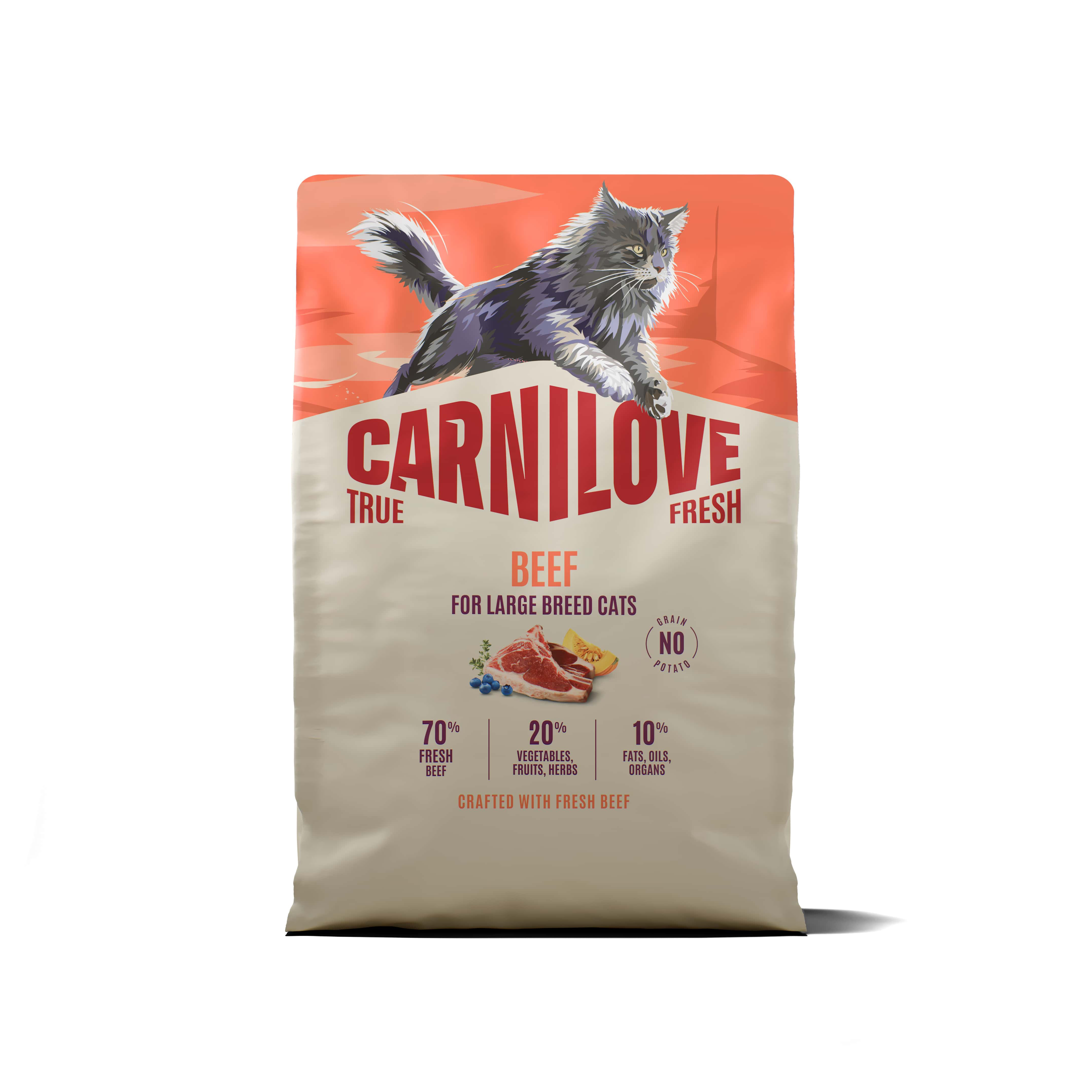 CARNILOVE TRUE FRESH ADULT LARGE BREIT BEEF 2 KG