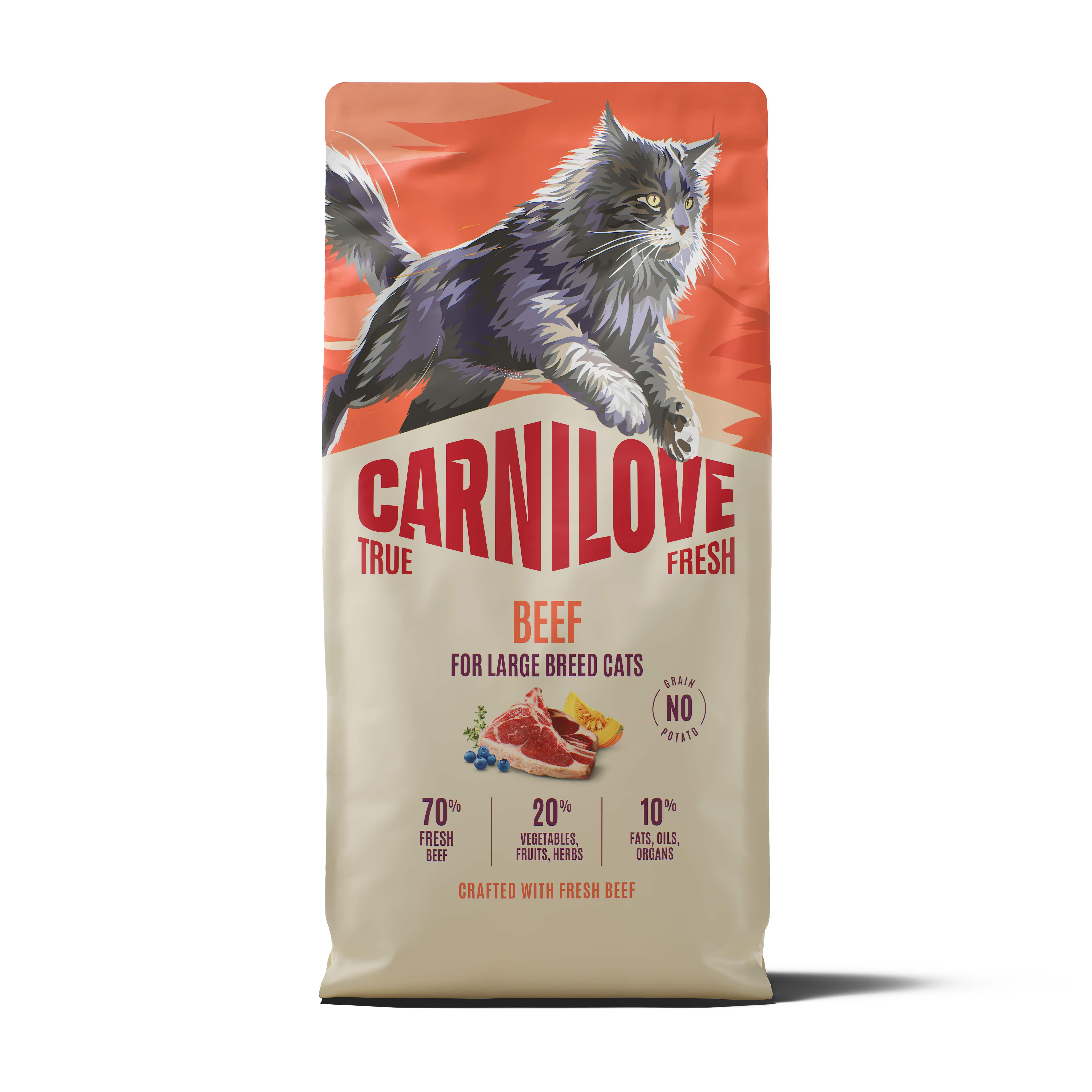CARNILOVE TRUE FRESH ADULT LARGE BREIT BEEF 6 KG