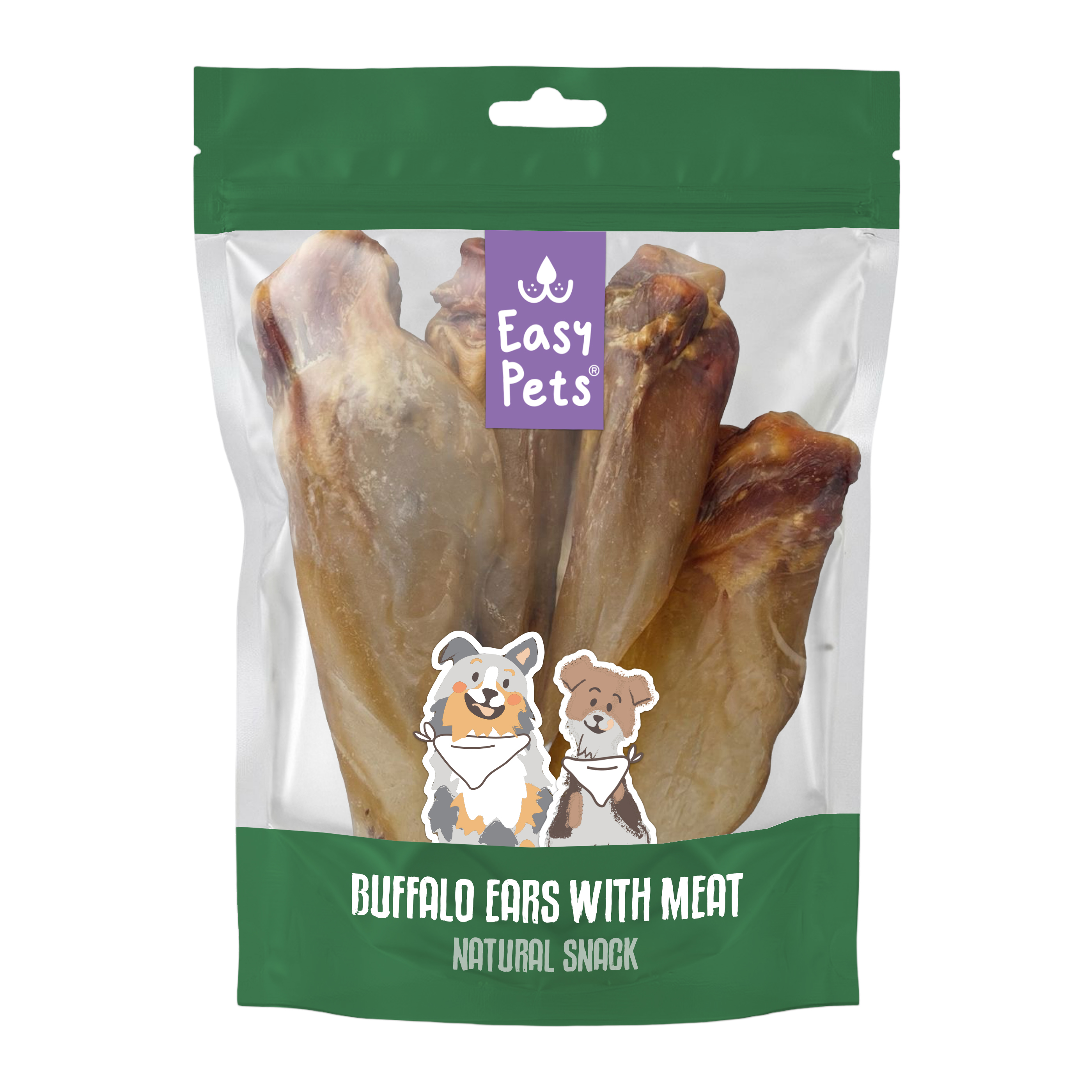 EASYPETS BUFFALO OHREN MIT FLEISCH 4 STK.