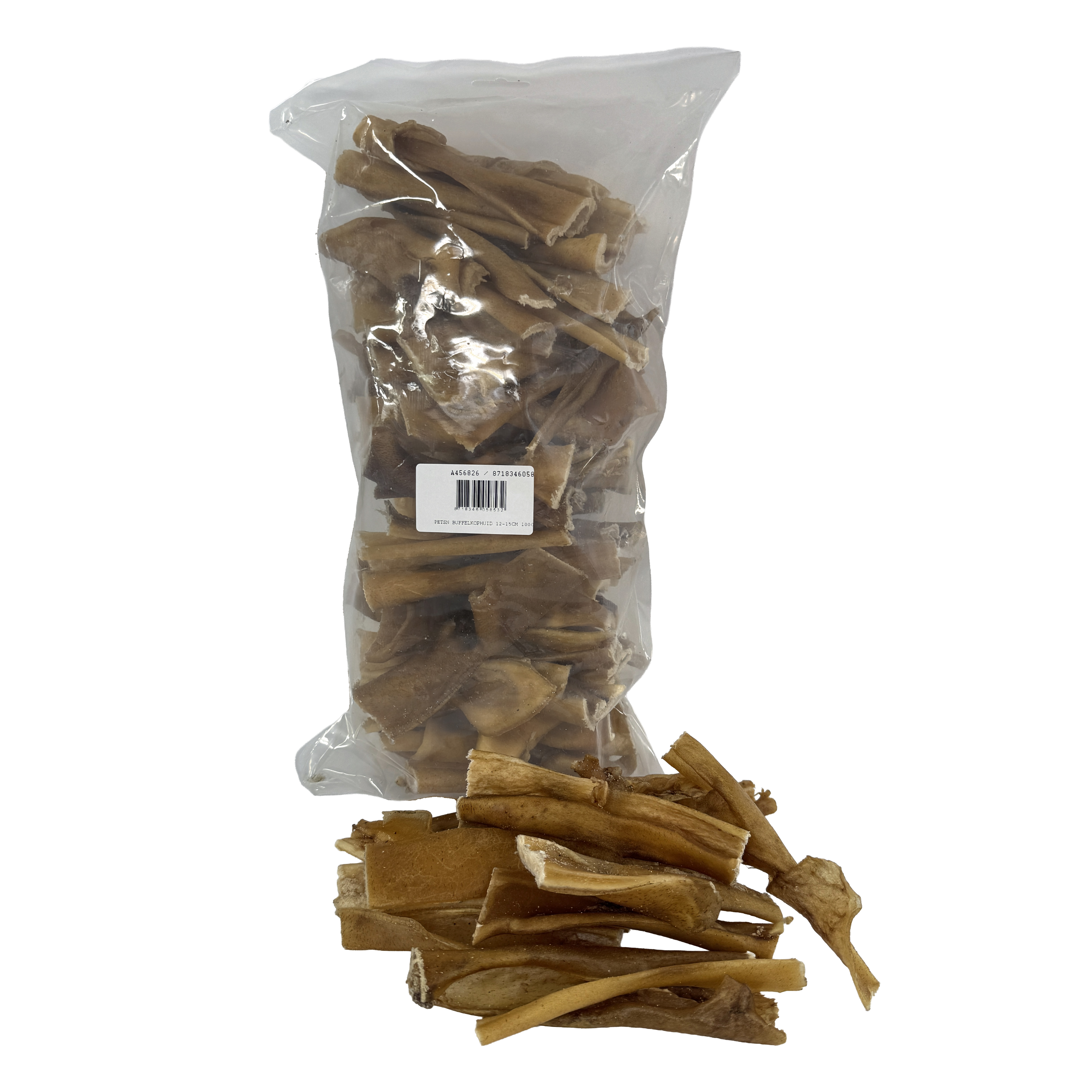 PETSNACK BUFFELKOPHUID KAUWSTAAF 12 CM 1000 G