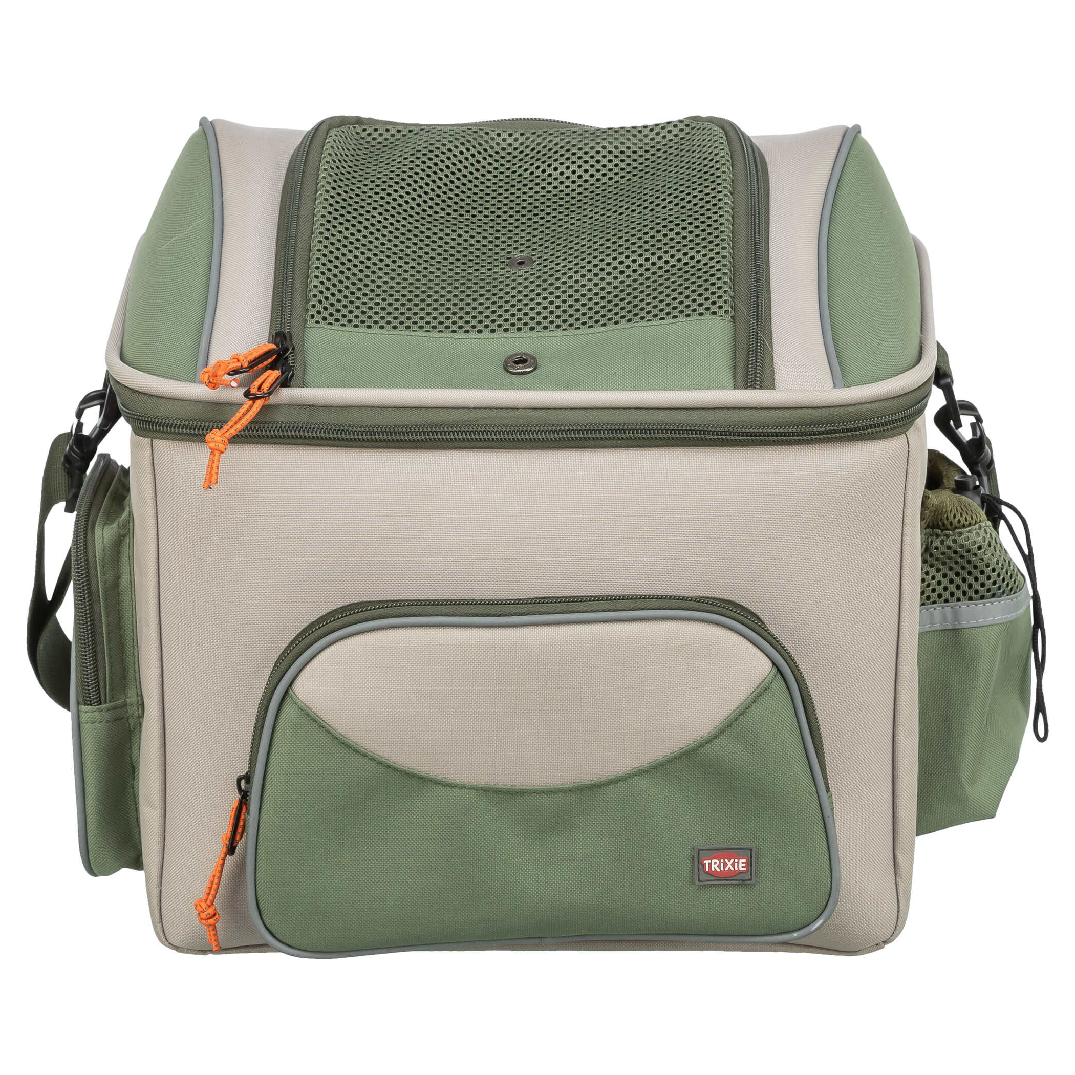 TRIXIE FIETSMAND FUER STUUR POLYESTER OLIJFGROEN/BEIGE 48X34X40 CM