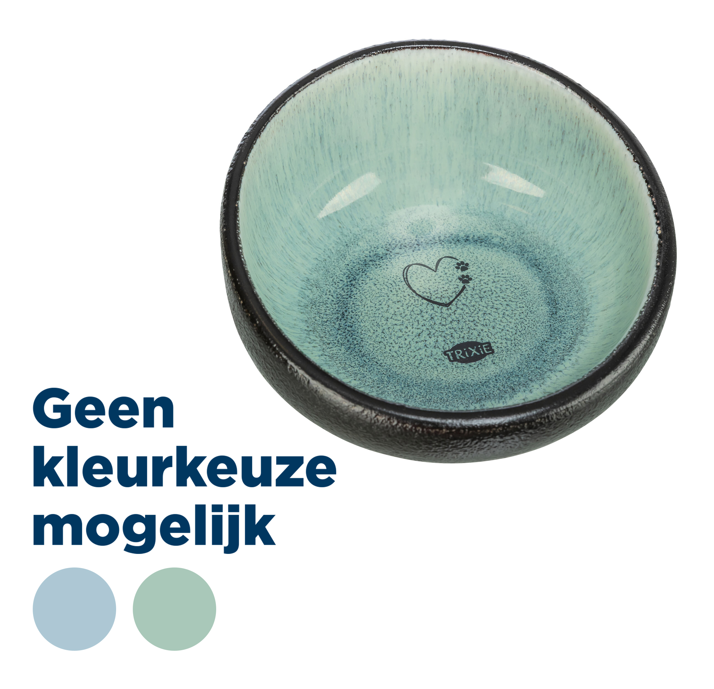 TRIXIE FUTTERNAPF/DRINKBAK KERAMIK SORTIERT 15X15X7 CM