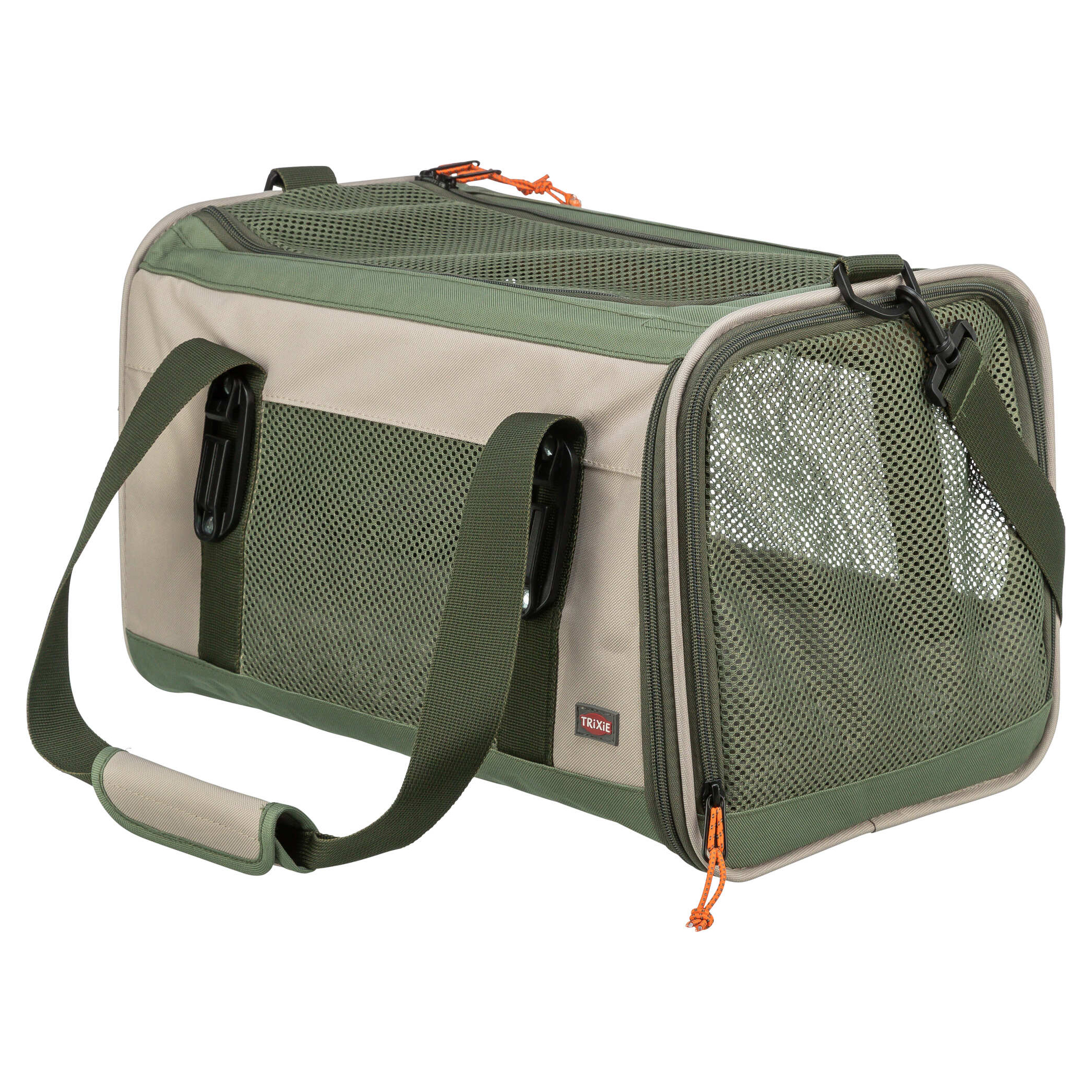 TRIXIE TASCHE MARLON MAXIMAAL 7 KG BEIGE/OLIJFGROEN 27X43X27 CM