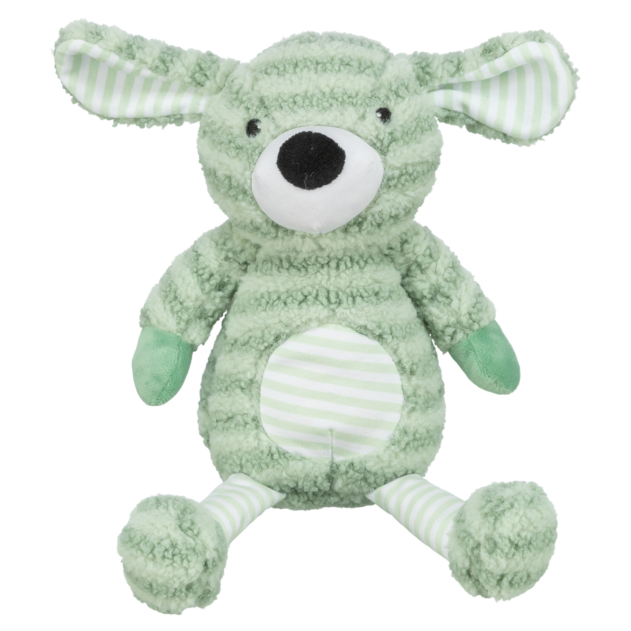 TRIXIE HUND MIT STREPEN PLUESCH GRUEN 34 CM