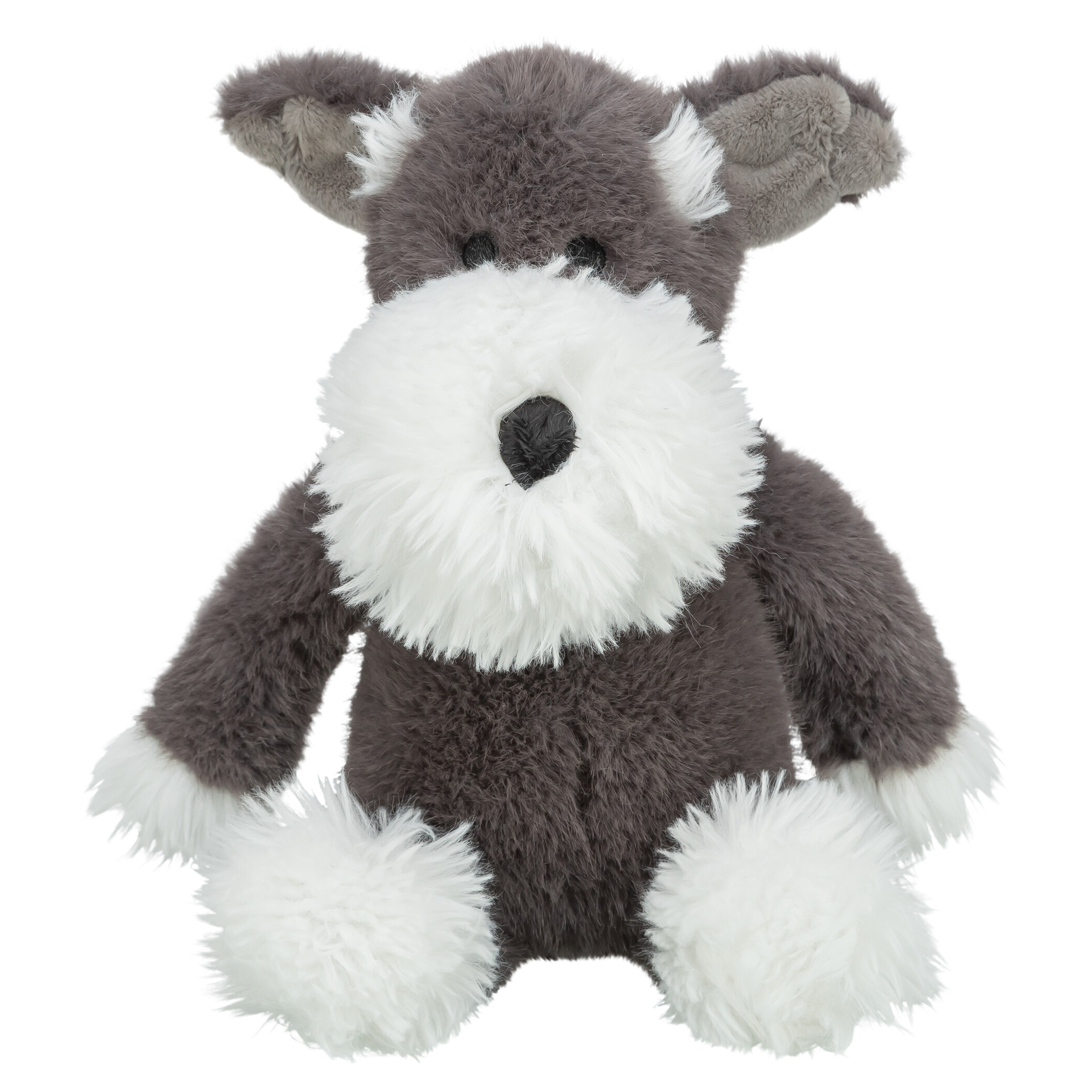 TRIXIE HUND MIT SCHNURRHAAR PLUESCH GRAU 38 CM