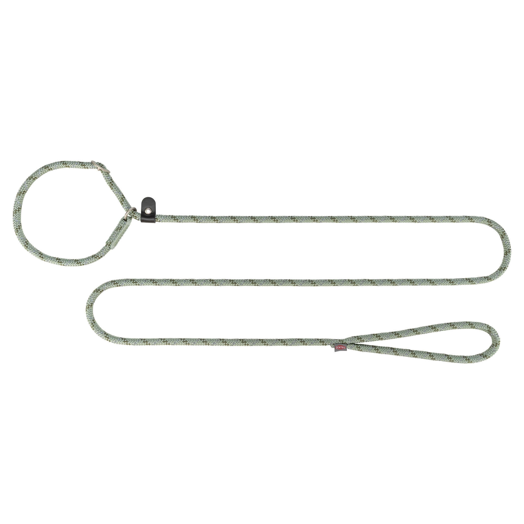 TRIXIE RETRIEVERLEINE SUMMIT RUND TOUW REFLECTEREND SALIE/OLIJF 180X1,3 CM