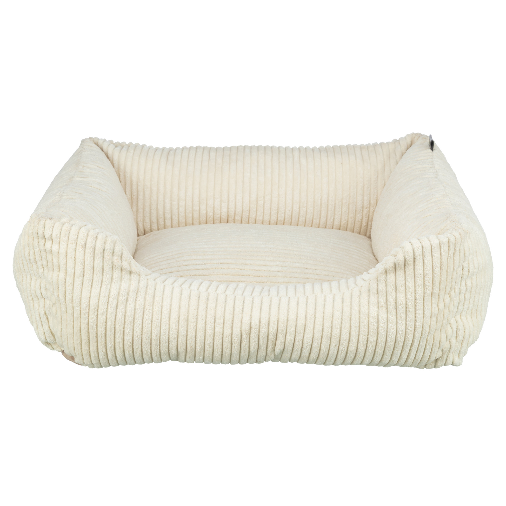 TRIXIE VITAL HUNDEKORB JONNA ECKIG RIBFLUWEEL CREME 60X50 CM