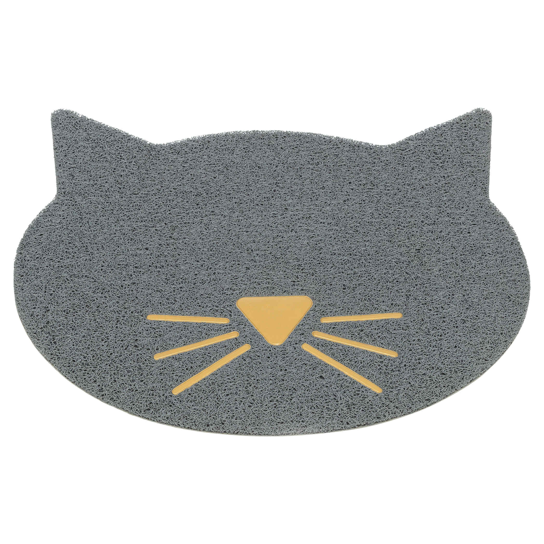 TRIXIE KATTENBAKMAT KATTENKOP PVC HELLGRAU 60X50 CM
