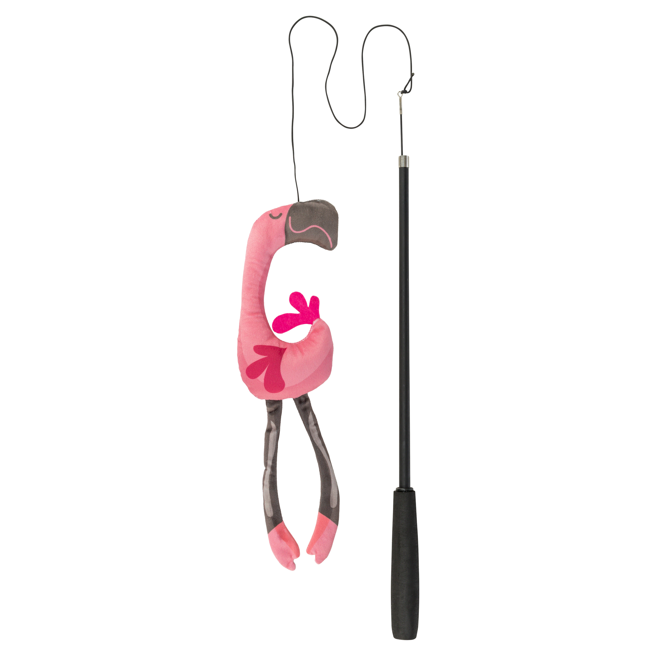 TRIXIE KATTENHENGEL TELESCOPISCH GROSS KATZEN MIT FLAMINGO ROSA 106 CM