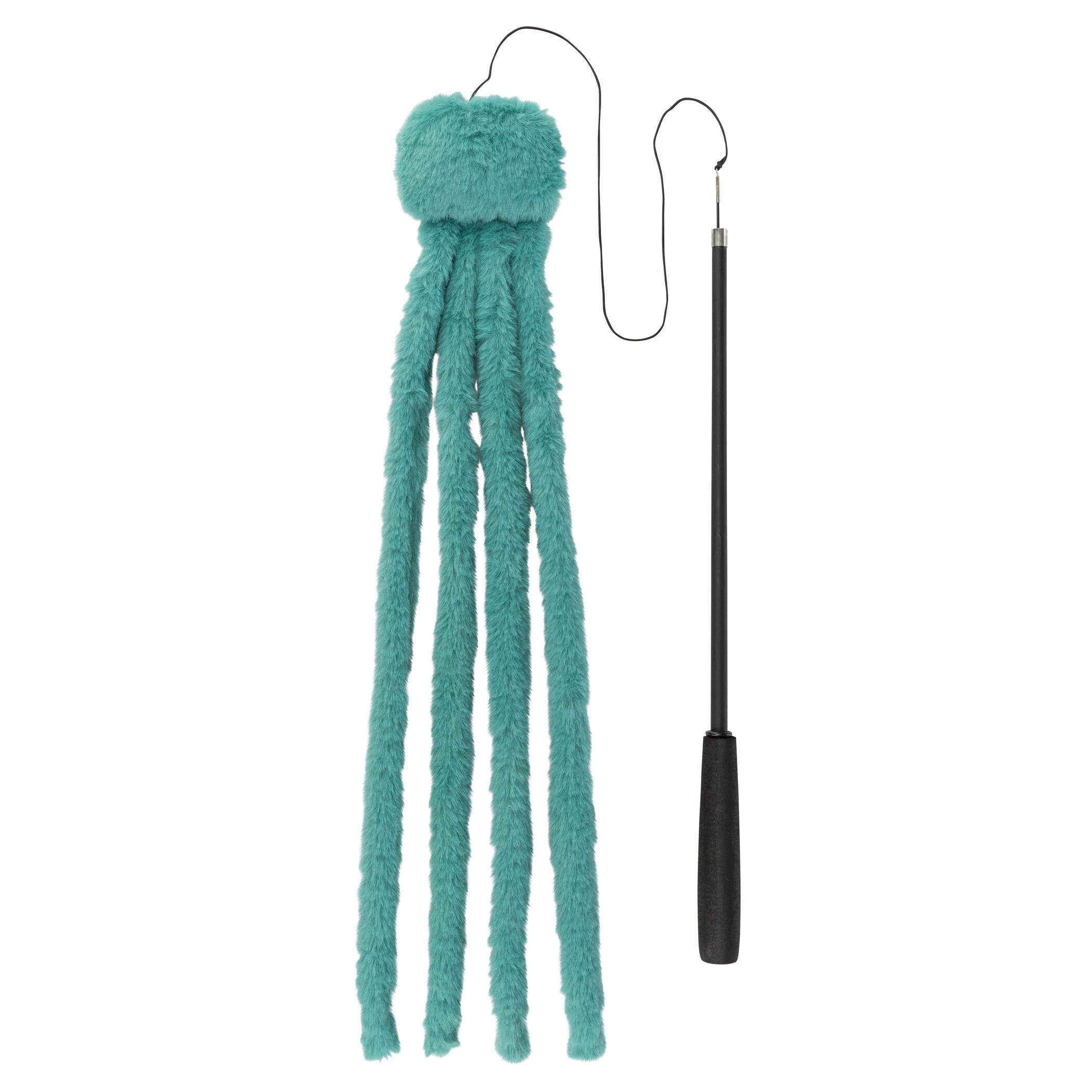 TRIXIE KATTENHENGEL TELESCOPISCH GROSS KATZEN MIT PLUESCH OCTOPUS GRUEN 106 CM