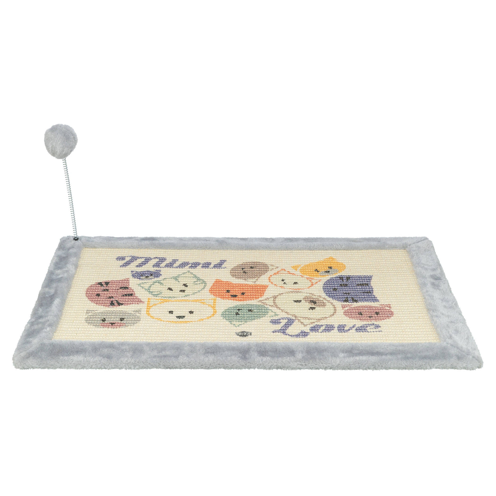 TRIXIE KRABMAT MIMI MIT SPEELTJE GRAU 70X45 CM