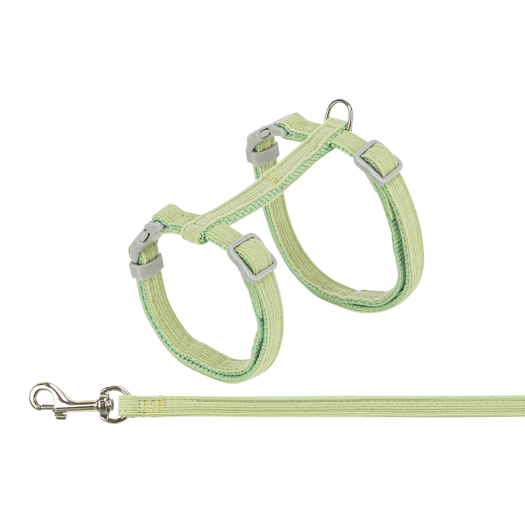 TRIXIE KATTENTUIGJE MIT GURT FLUWEEL GRUEN 28-45X1 CM