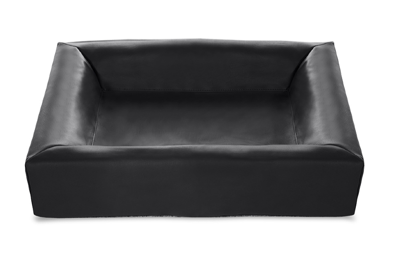 BIA BETT KUNSTLEER HOES HUNDEKORB SCHWARZ BIA-3 70X60X15 CM