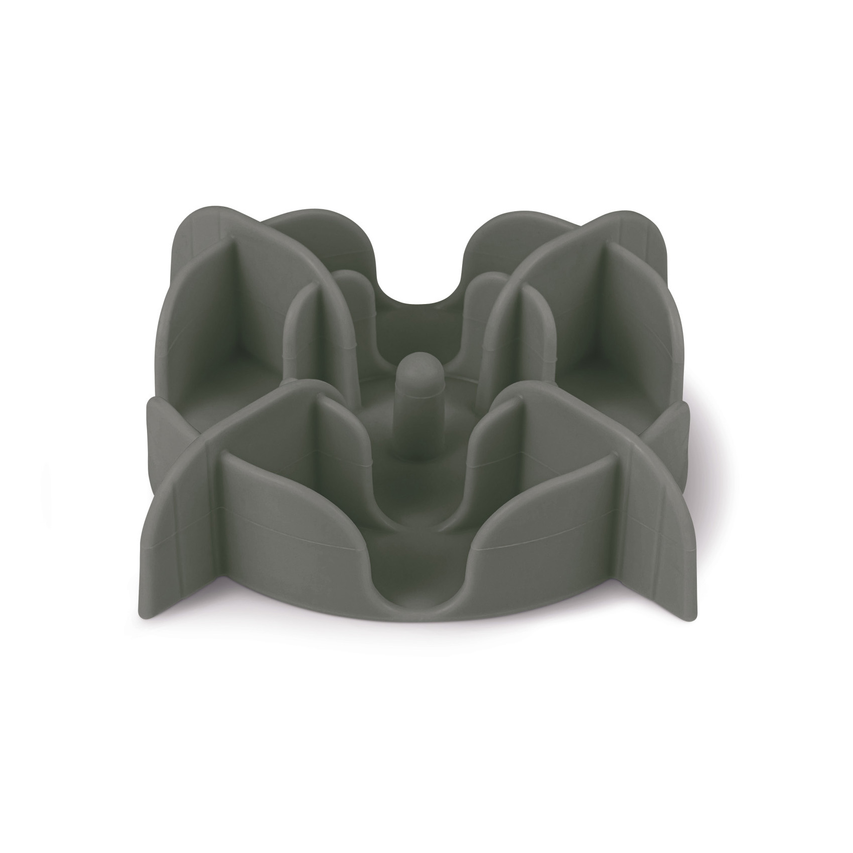 ZOLUX SLOWFEEDER/INZET STK. FUER FUTTERNAPF SILICONE GRAU 17,5X17,5X4,5 CM