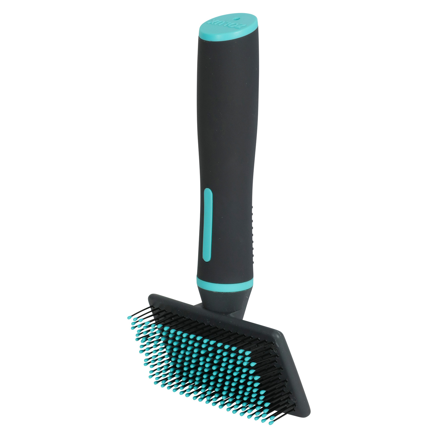 ZOLUX ANAH SLICKERBORSTEL MIT NOPPEN WEICH SCHWARZ/BLAU M 8X4X17,5 CM