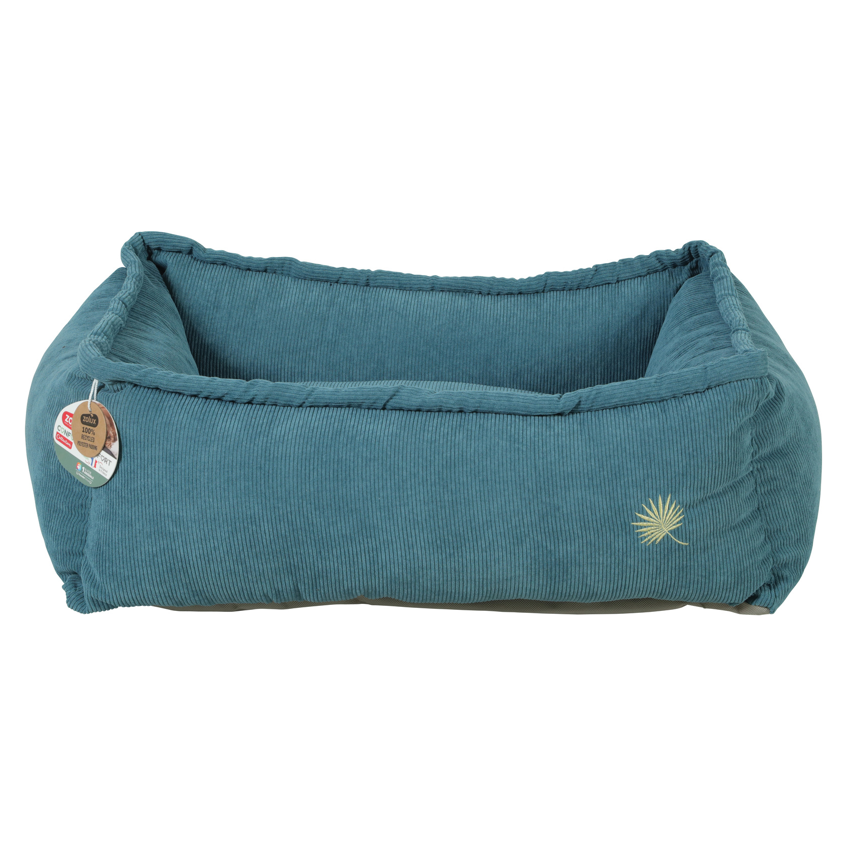 ZOLUX HONDENMAMD TOSCANE ECKIG RECYCELT FUELLUNG BLAU 75X55X25 CM